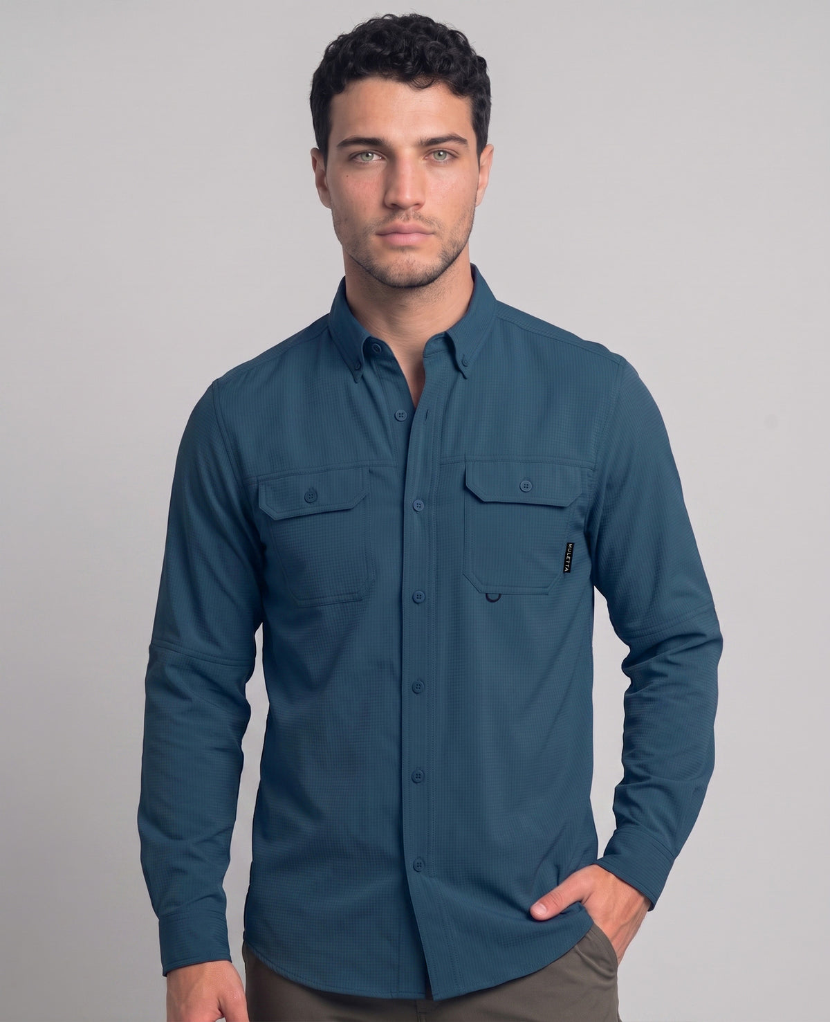 Camisa Outdoor Azul
