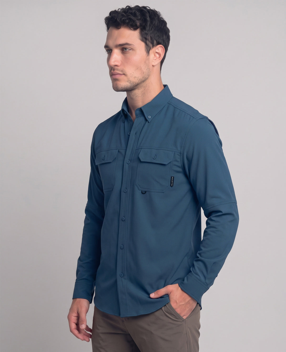 Camisa Outdoor Azul
