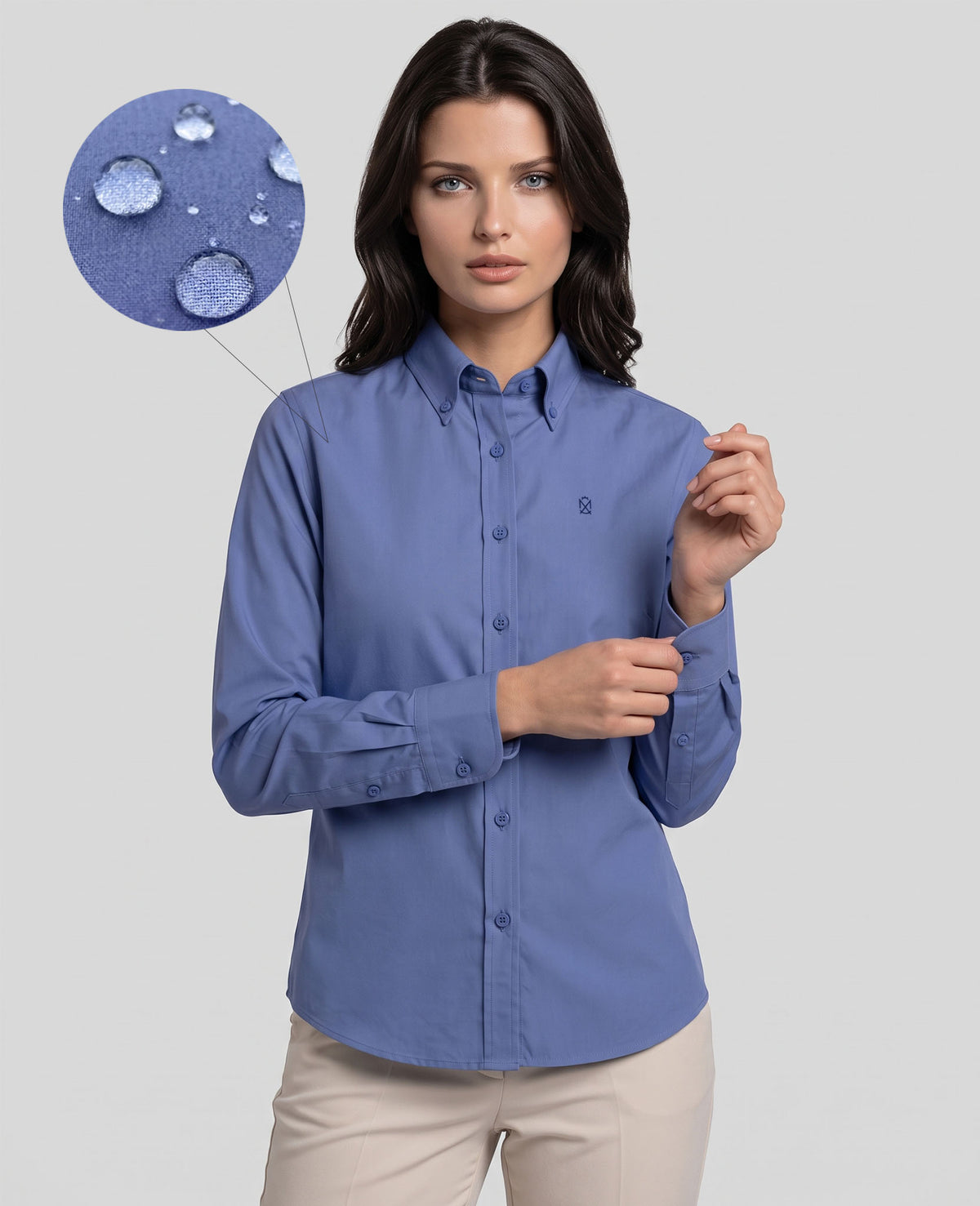 Camisa DryFlex Azul Dama