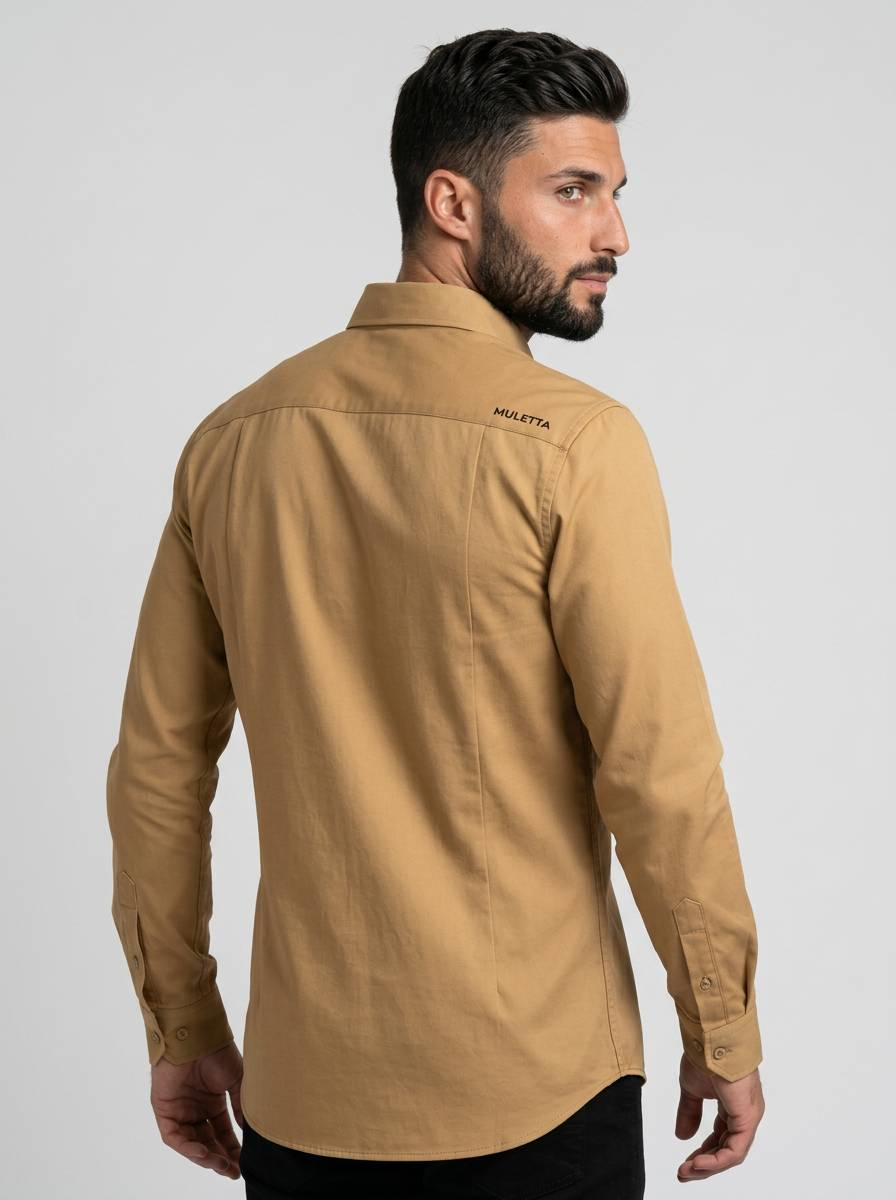 Camisa Lino Amarillo
