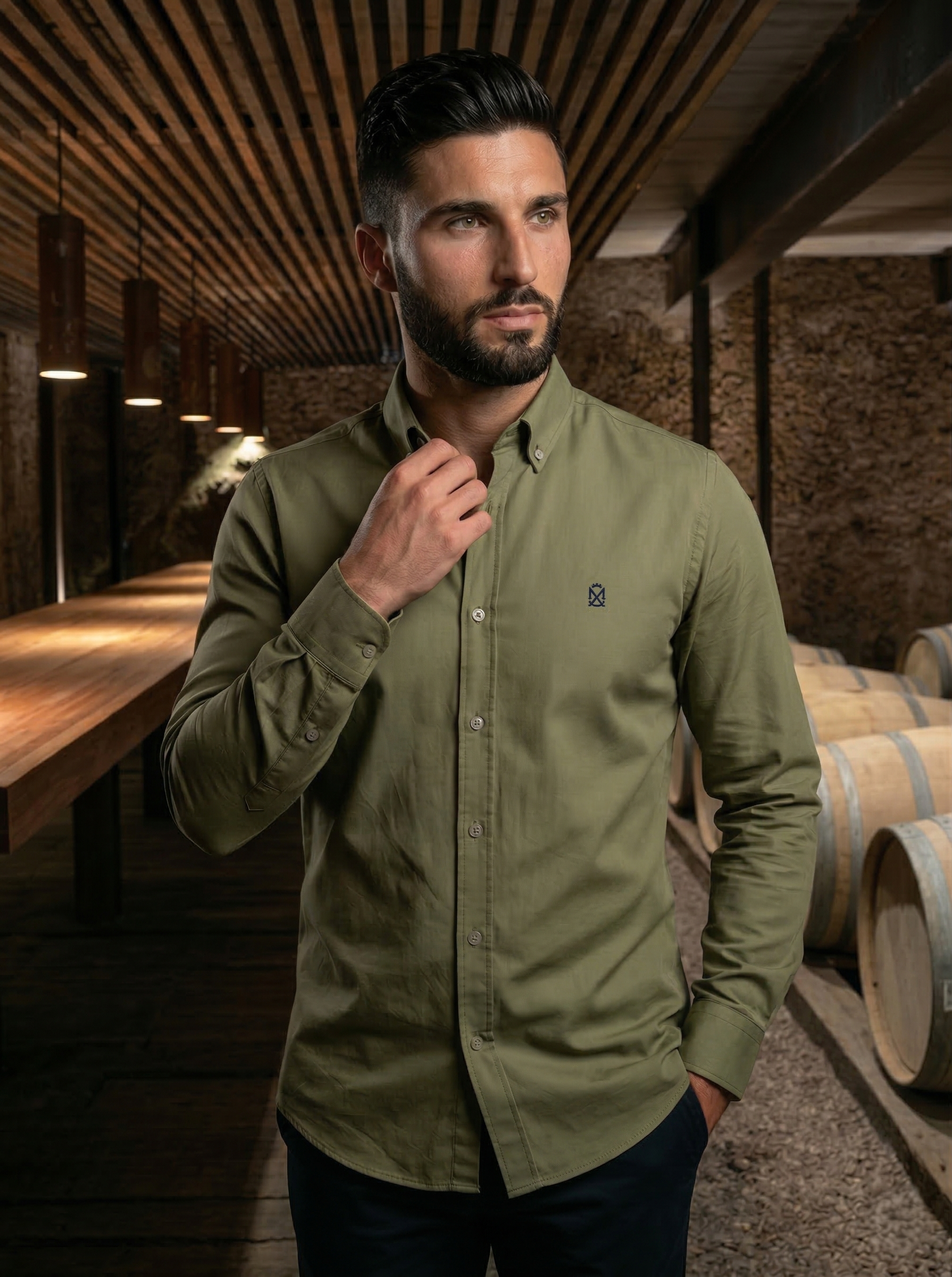 Camisa Lino Militar