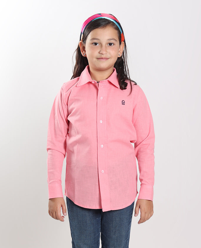 Camisas de vestir online para niños color coral