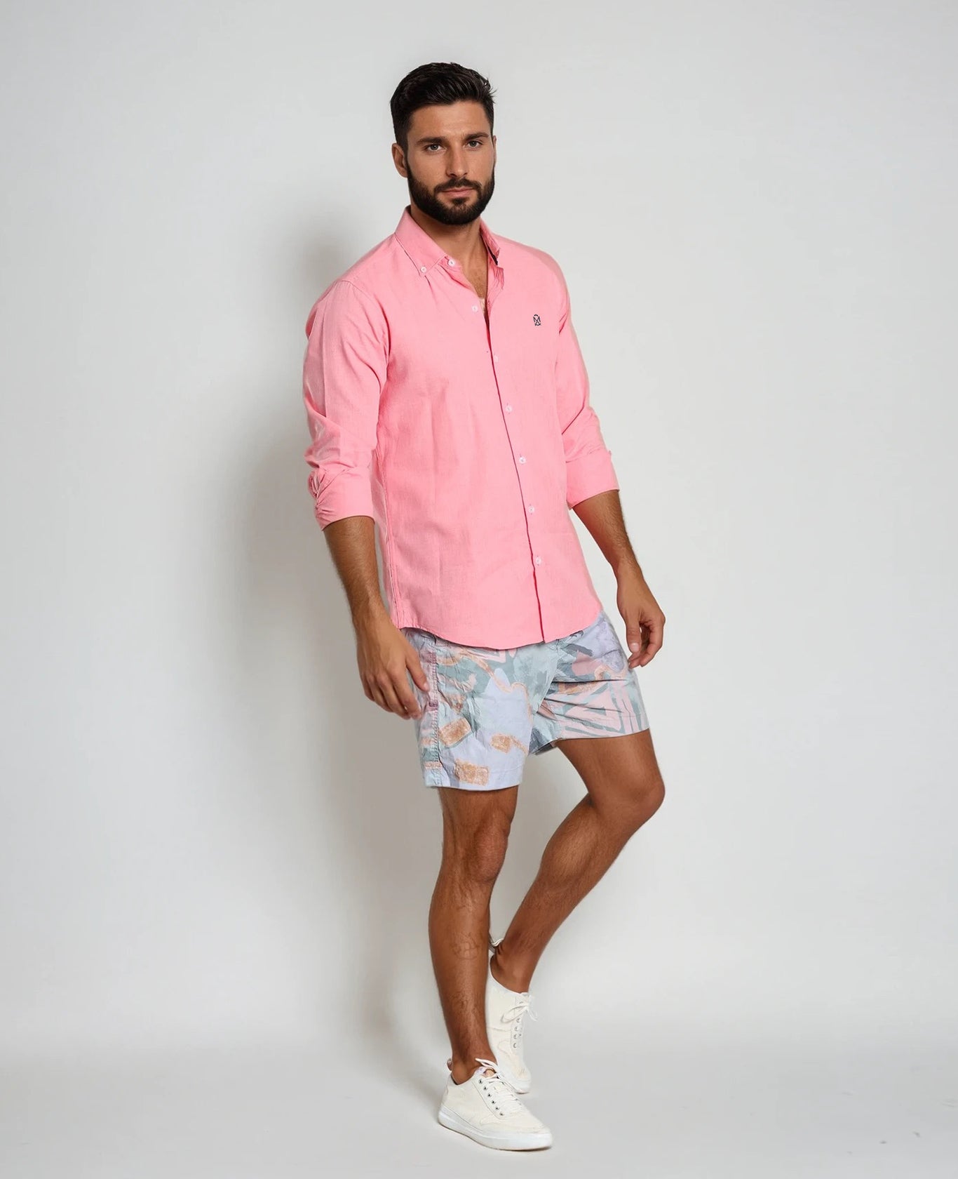 Camisa Lino Coral
