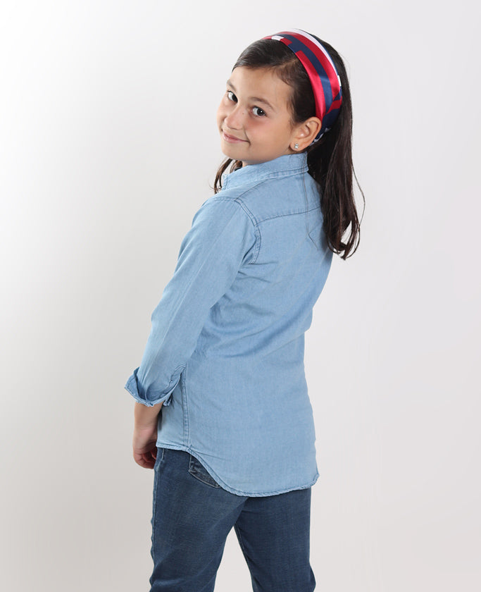 Camisa Mezclilla Cielo Kids