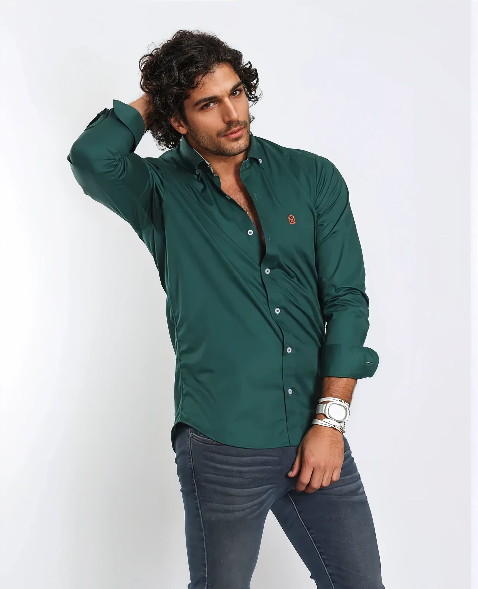 Camisa Verde Botella