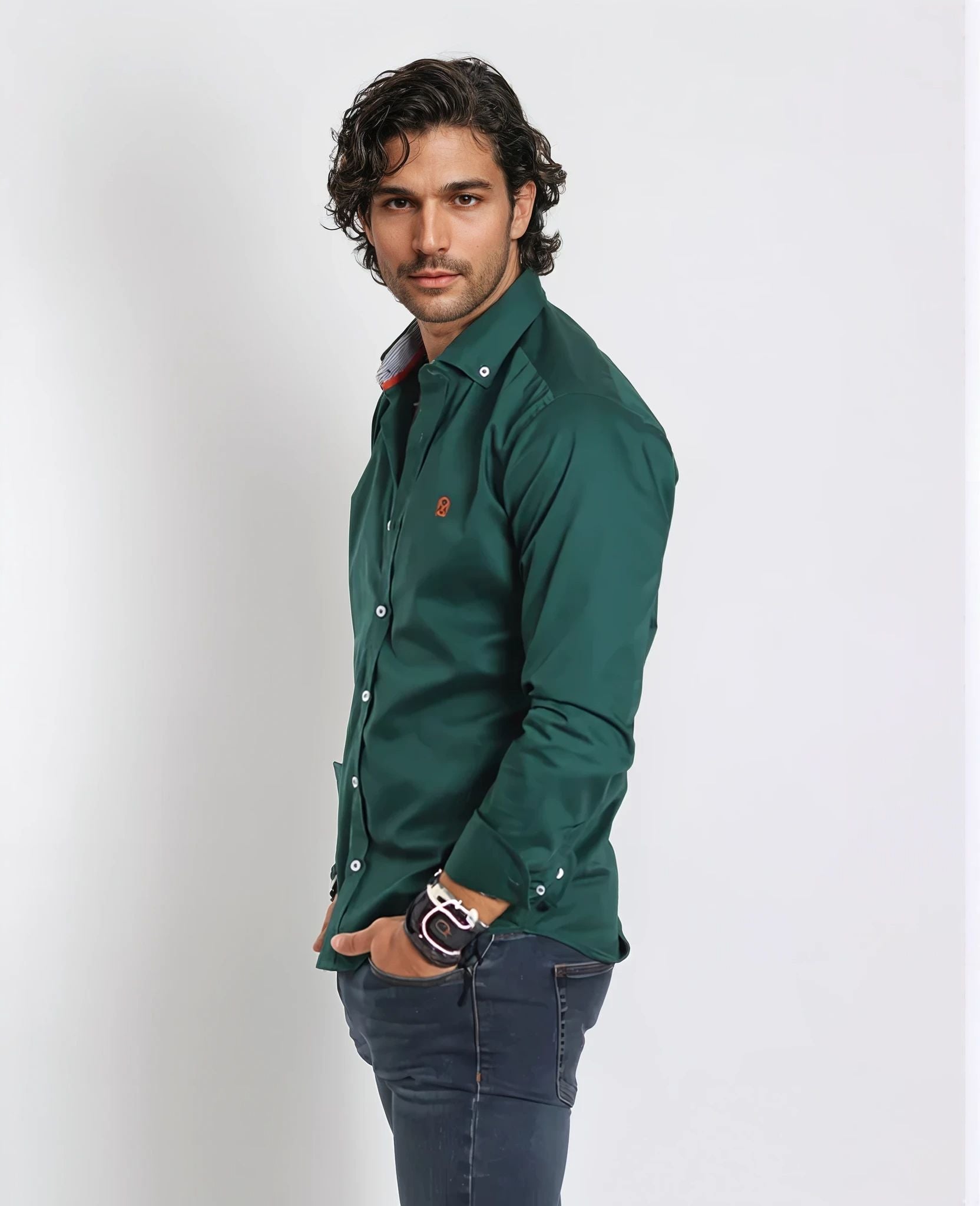 Camisa Verde Botella
