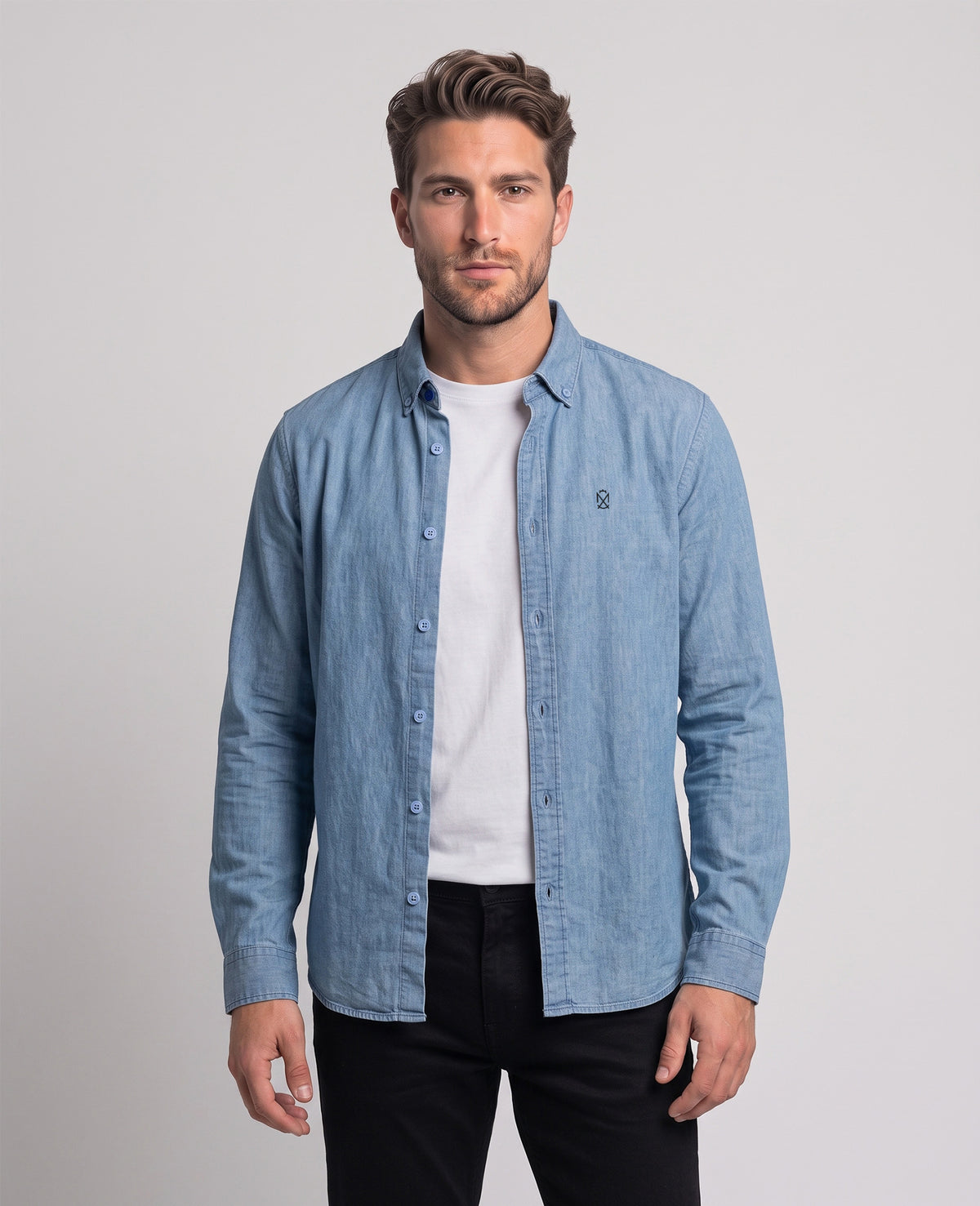 Camisa Mezclilla Cielo