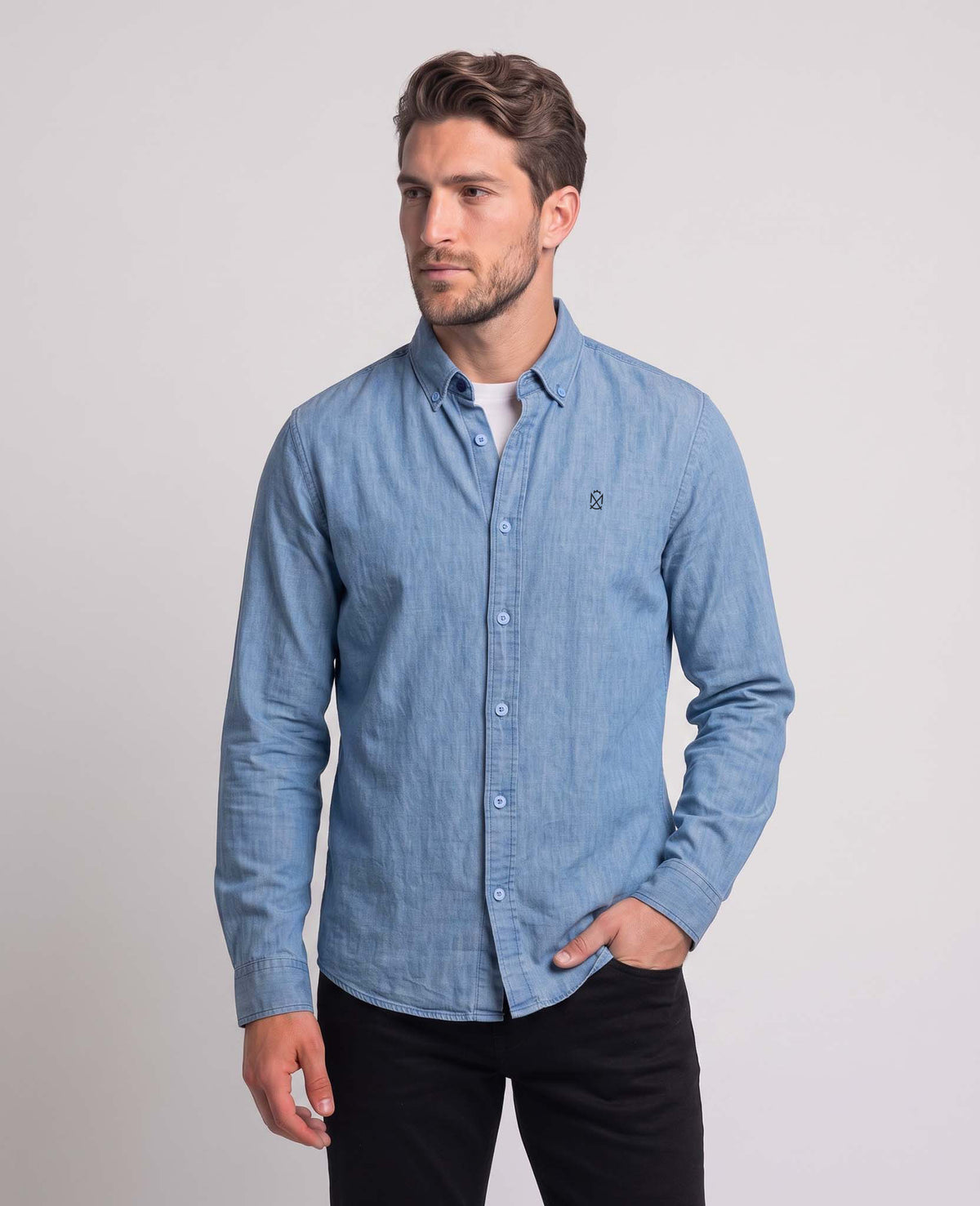Camisa Mezclilla Cielo