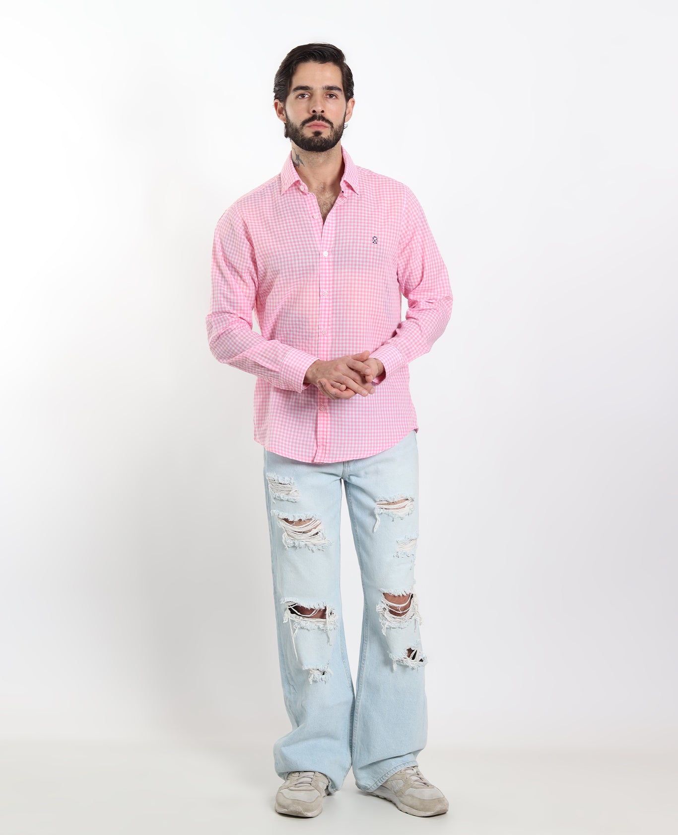 Camisa Cuadros Rosa