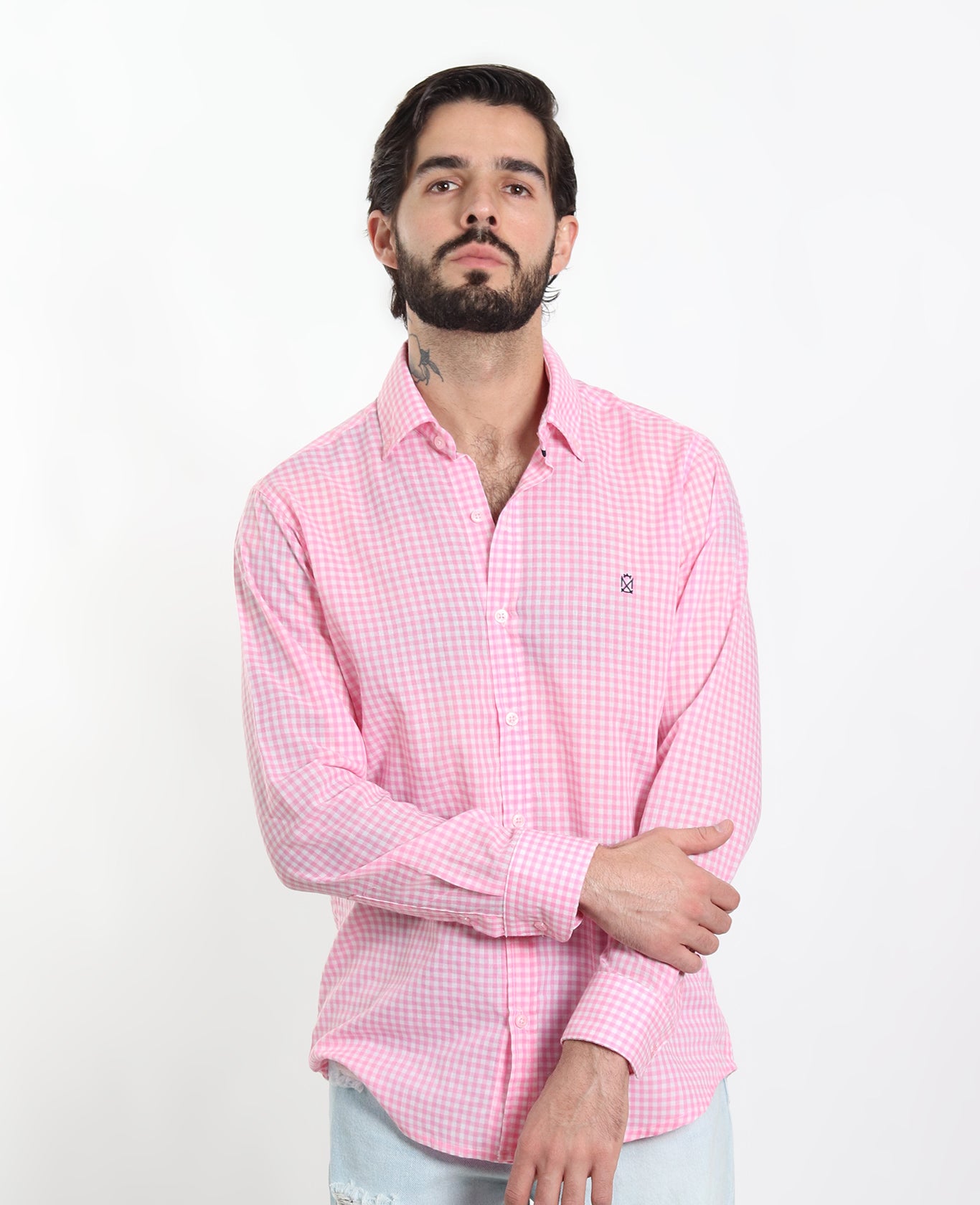 Camisa Cuadros Rosa