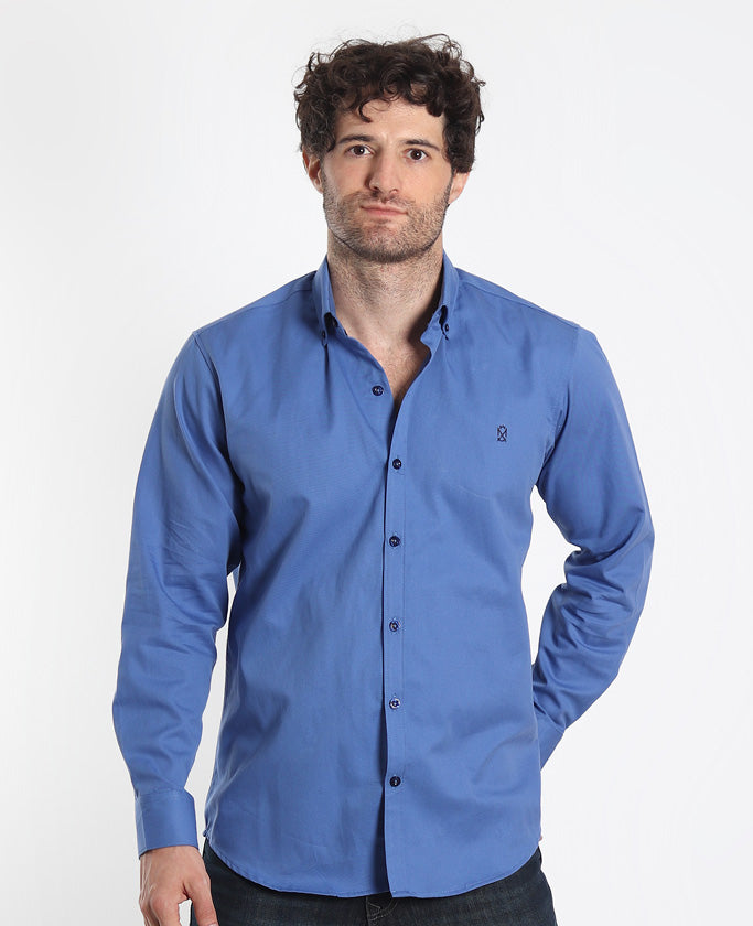 Camisa color azul discount francia