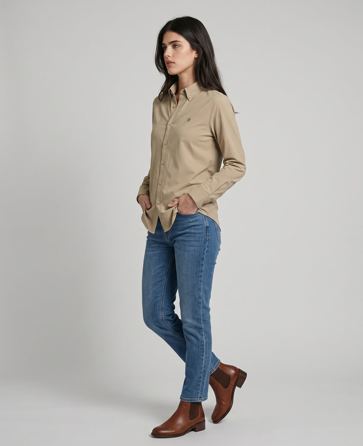 Camisa DryFlex Kaki Dama