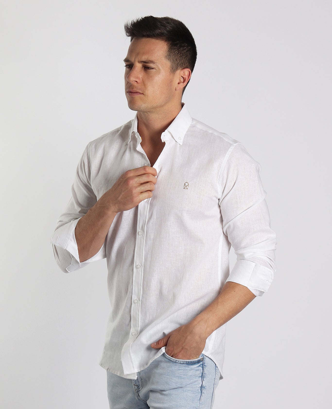Camisa Lino Blanco