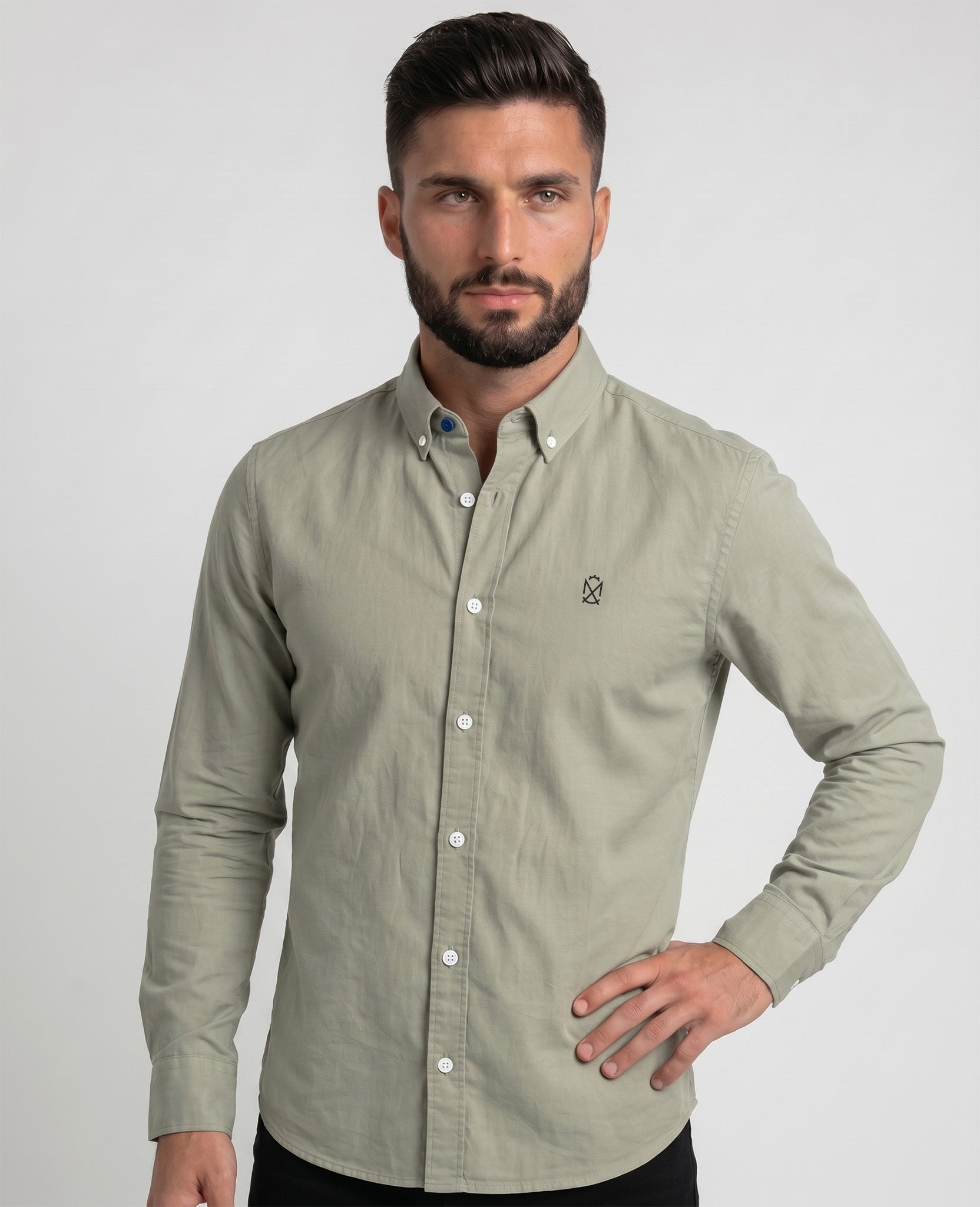 Camisa Lino Olivo