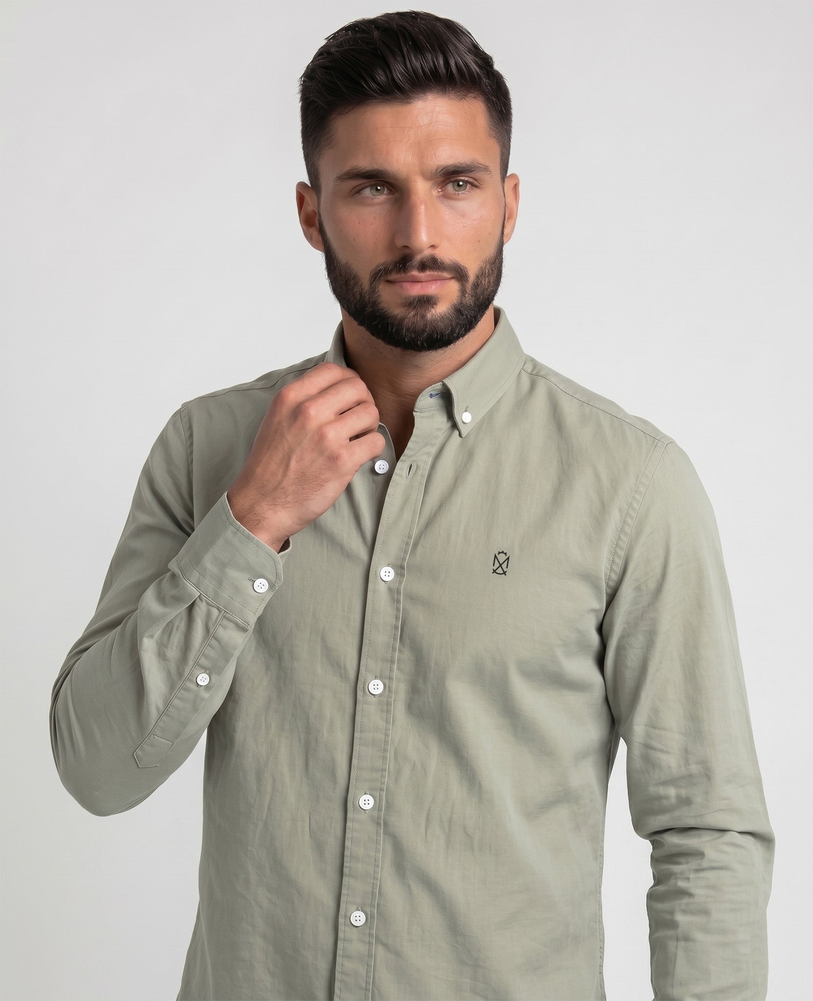 Camisa Lino Olivo