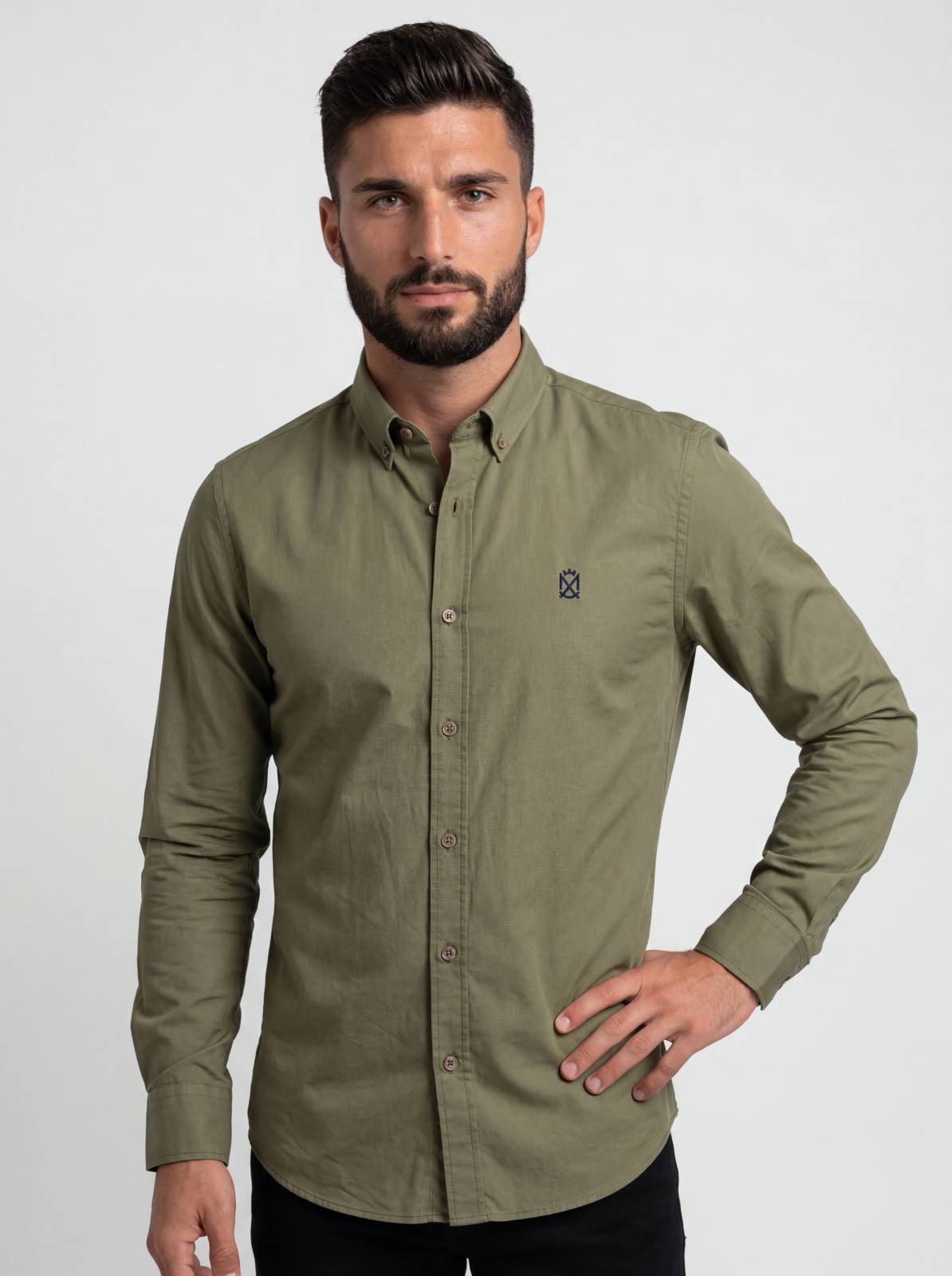 Camisa Lino Olivo