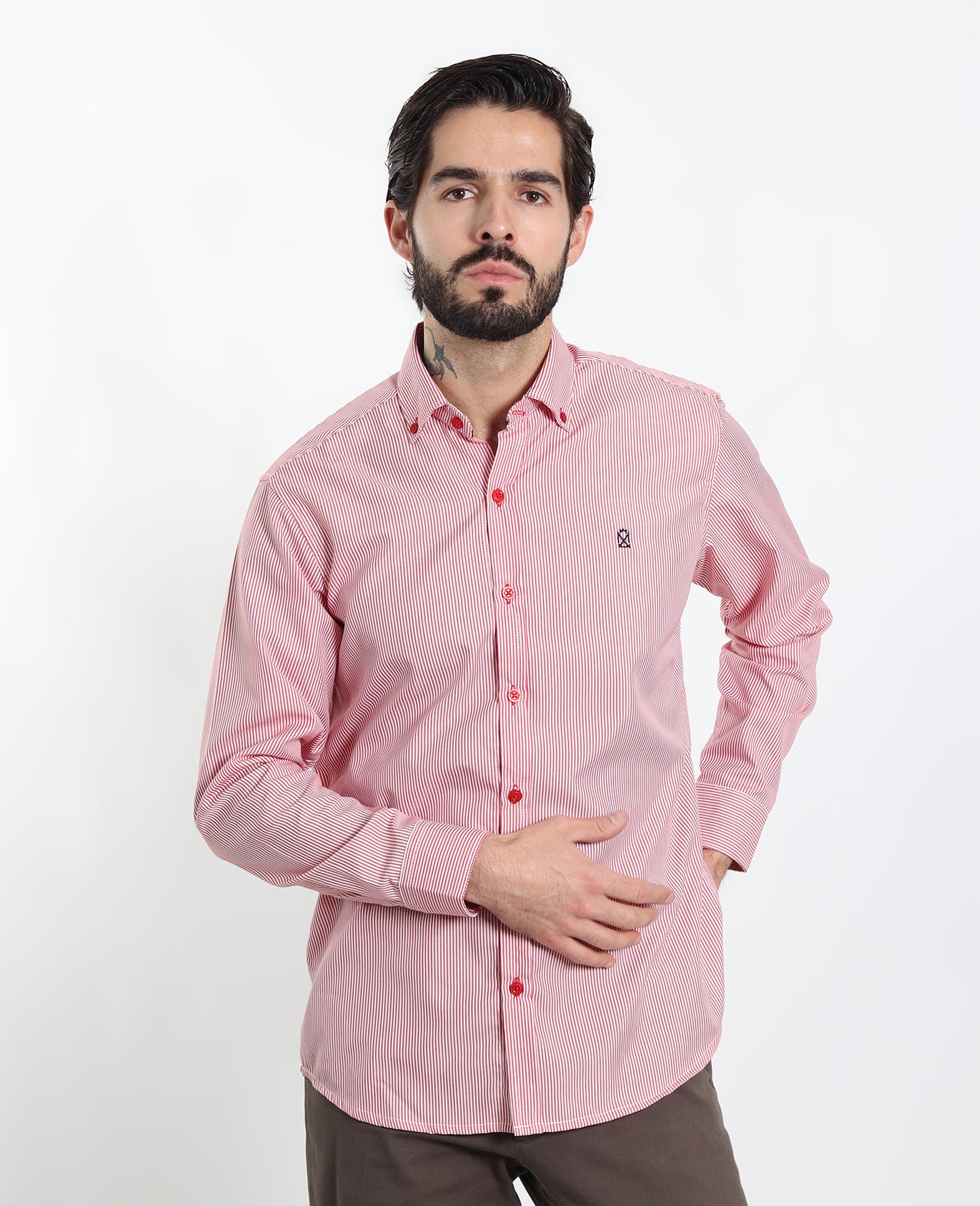 Camisa Rayas Rojas Chicas