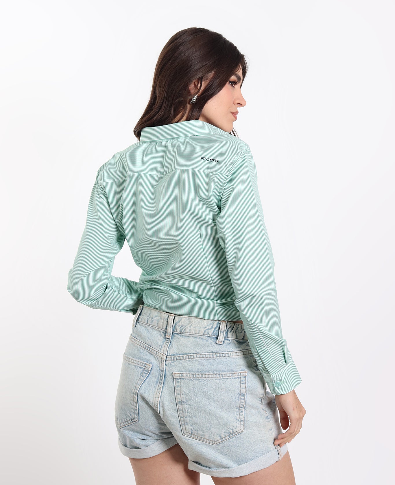 Camisa Rayas Verdes Chicas