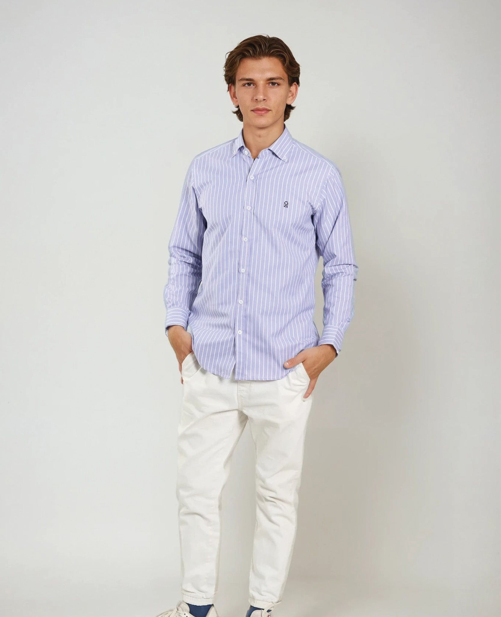 Camisa Rayas Lila