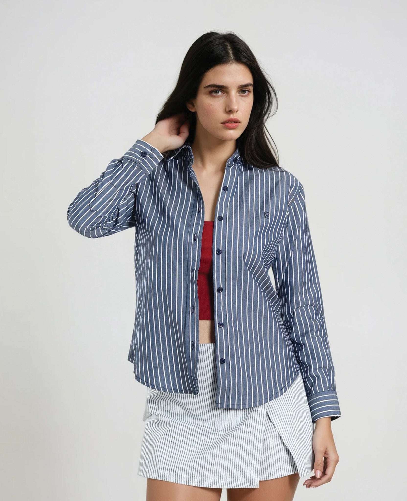 Camisa Rayas Marino
