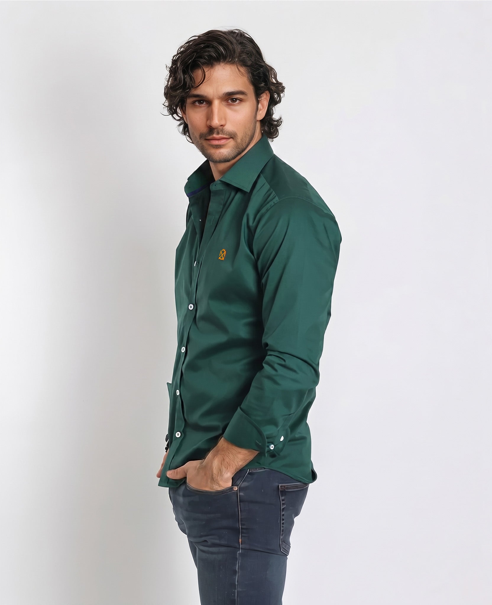 Camisa Verde Botella