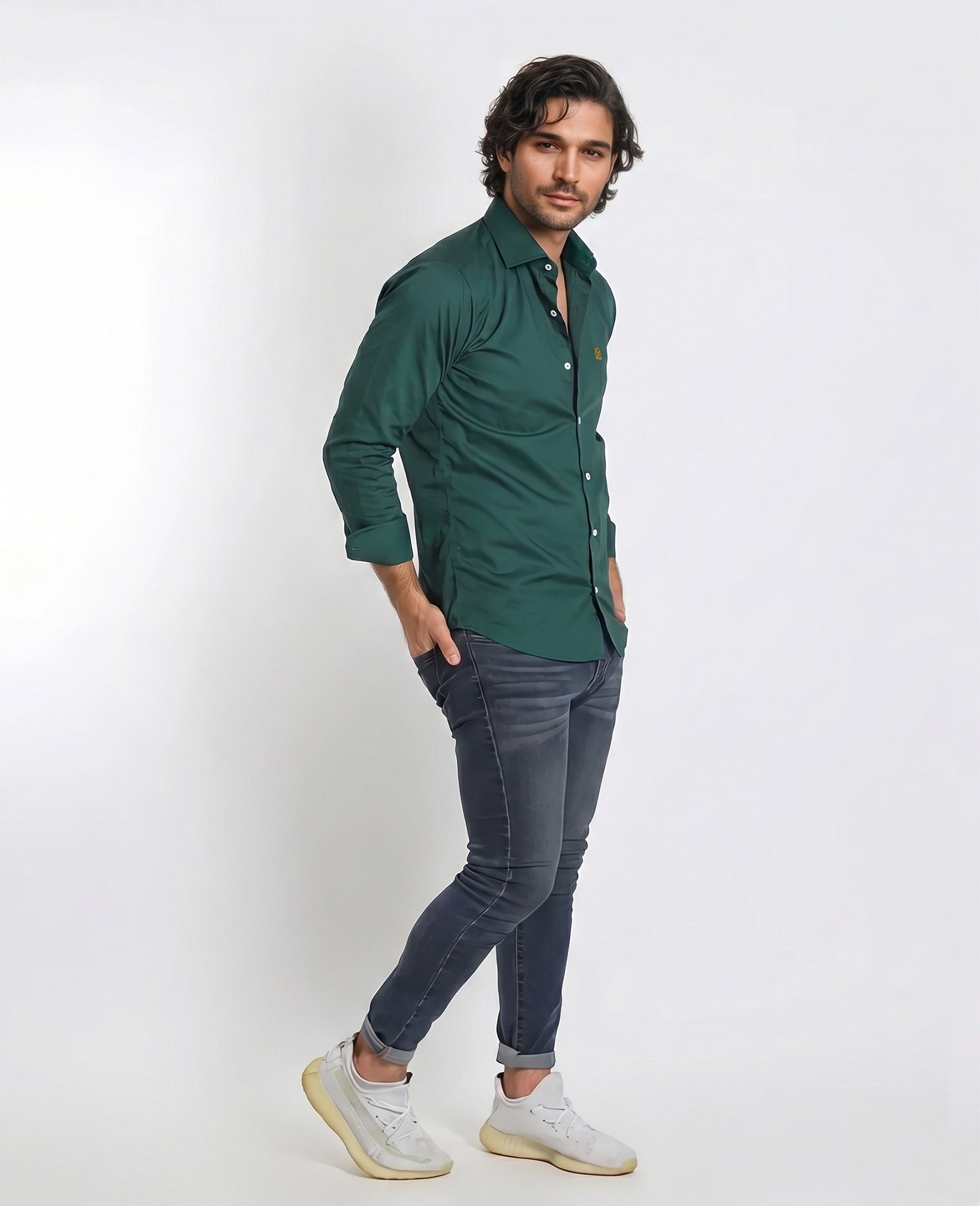 Camisa Verde Botella