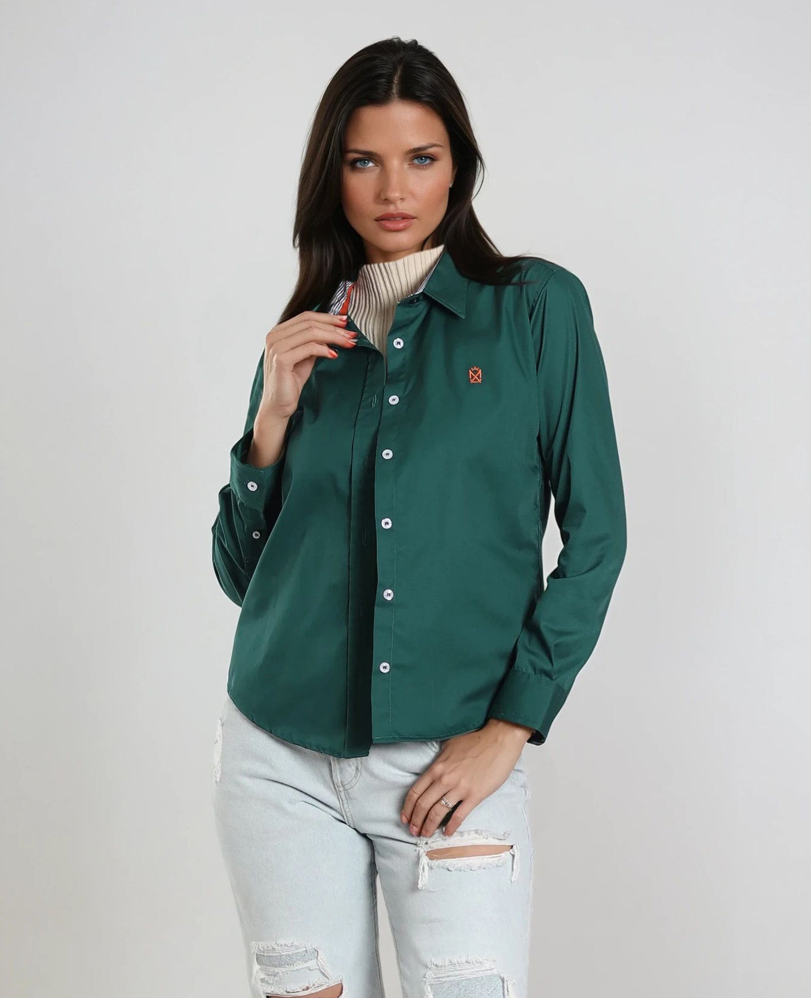 Camisa Verde Botella