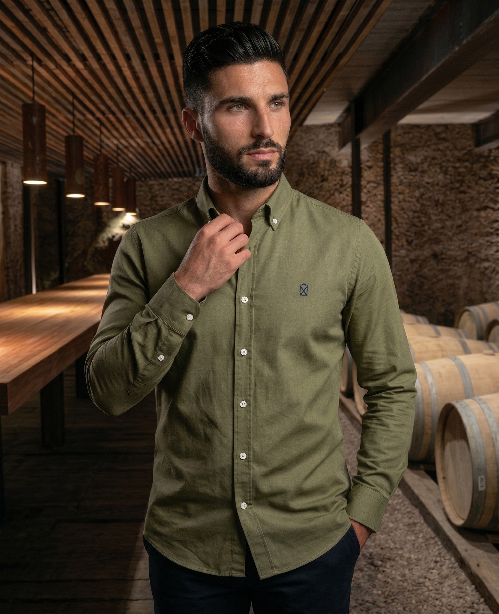 Camisa Lino Militar