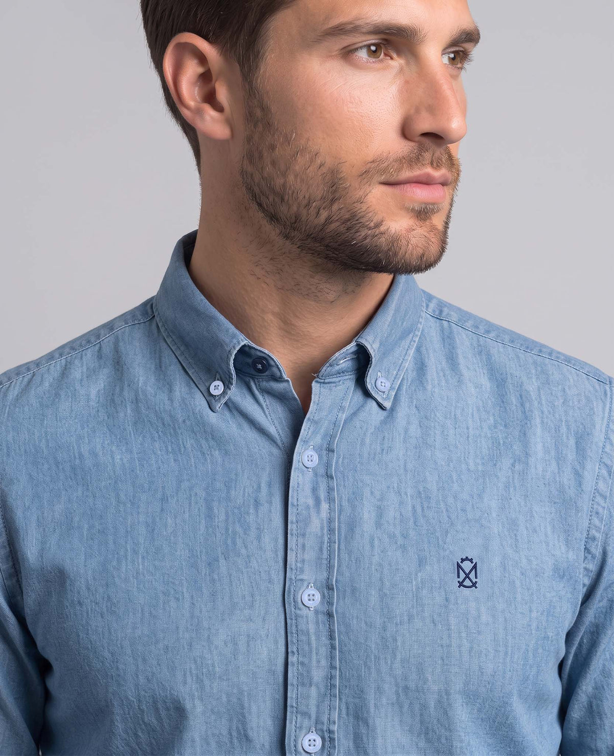 Camisa Mezclilla Cielo