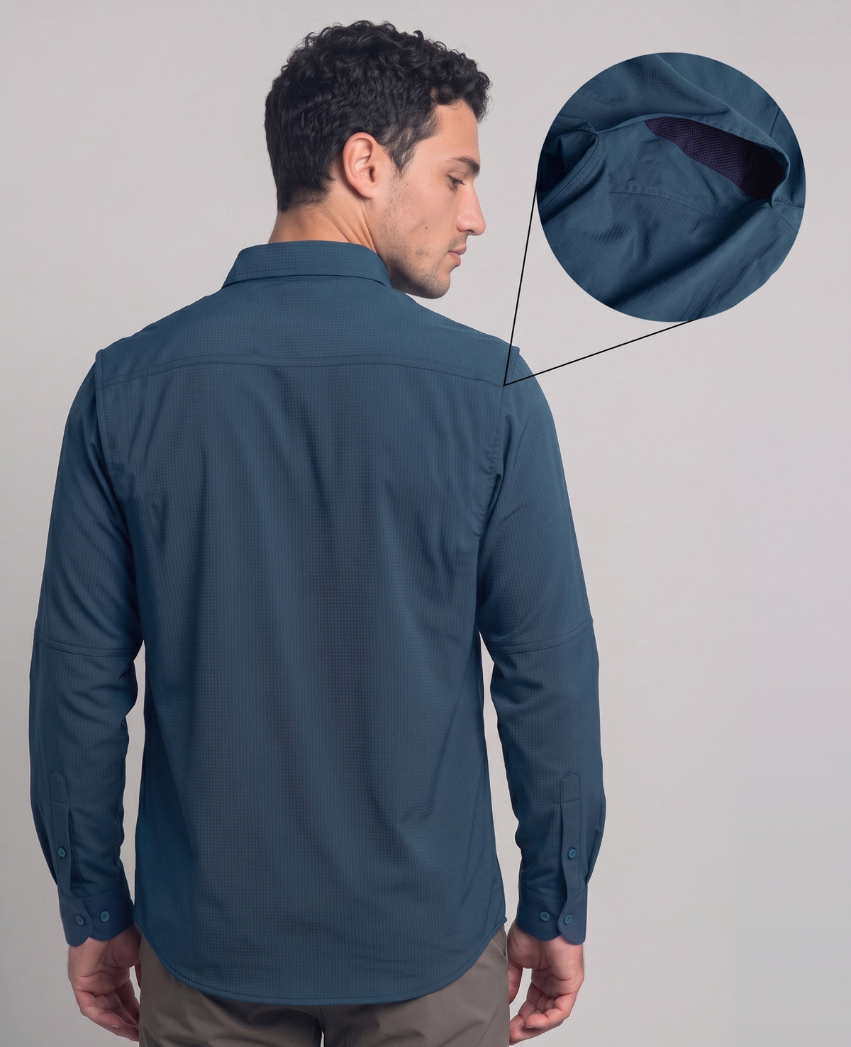 Camisa Outdoor Azul