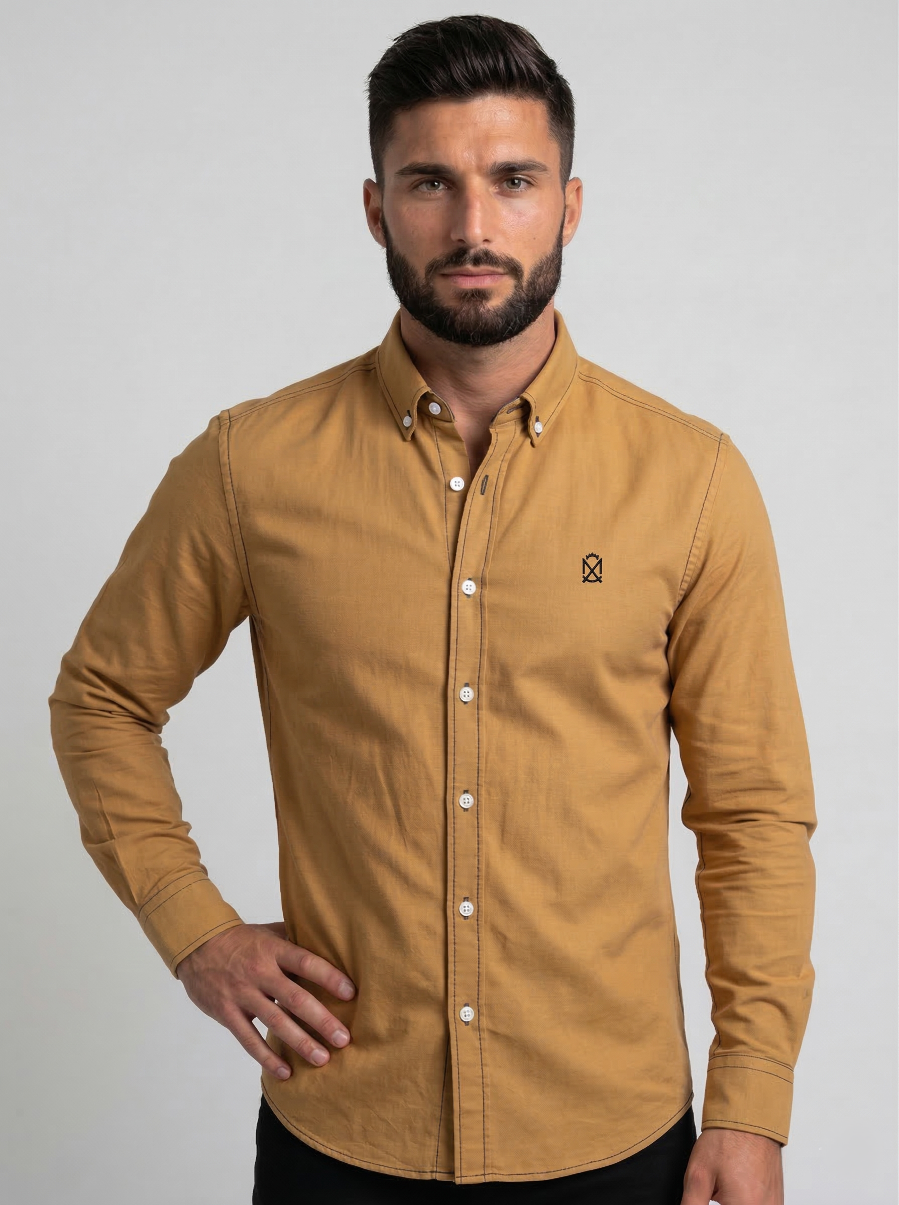 Camisa Lino Amarillo