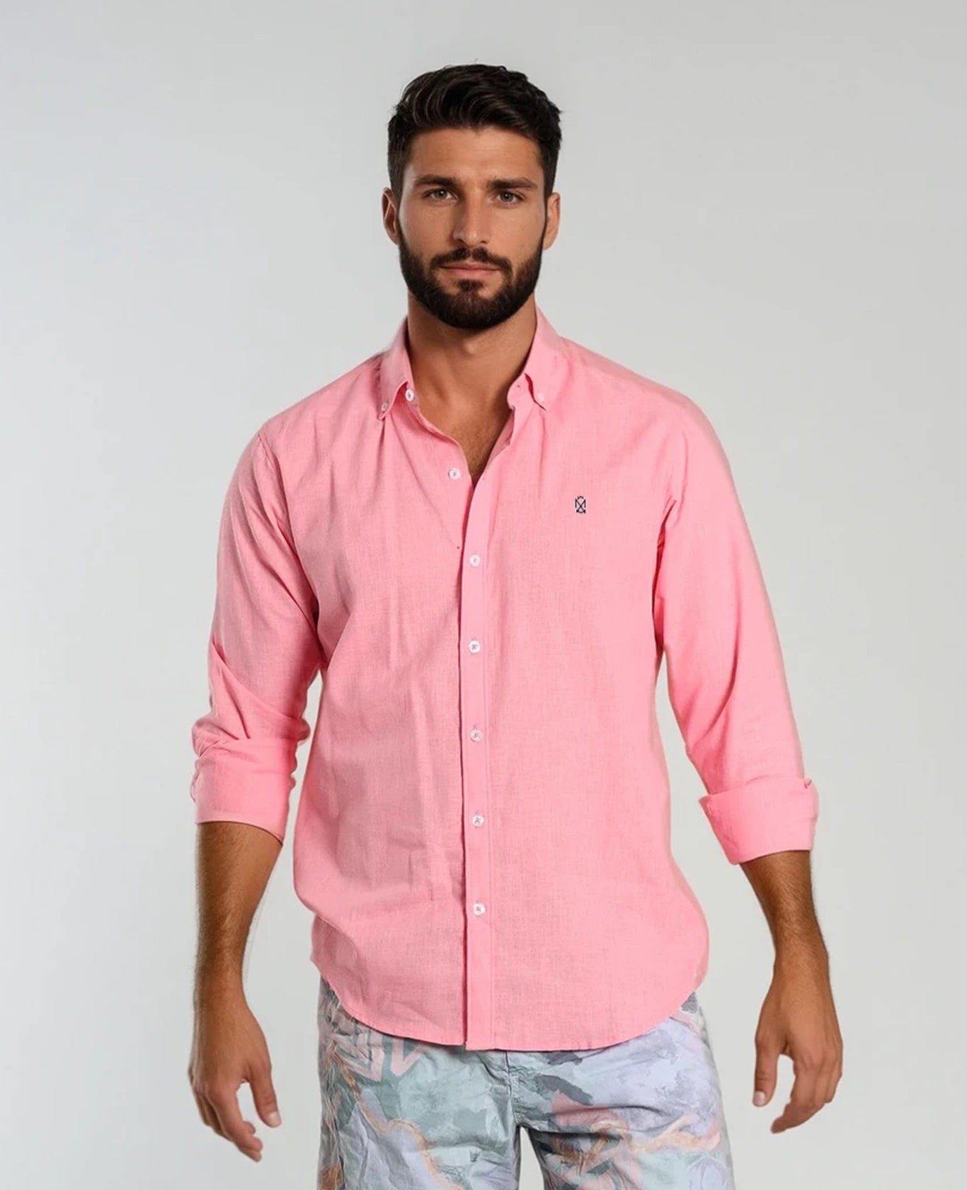 Camisa Lino Coral