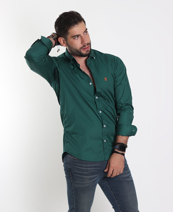 Camisa Verde Botella