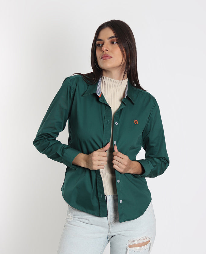 Camisa Verde Botella