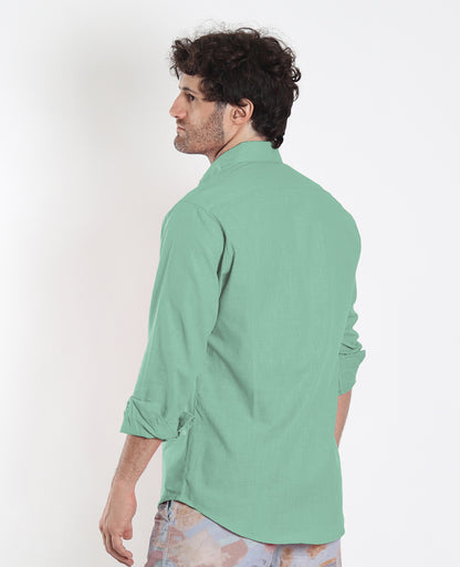 Camisa Lino Verde