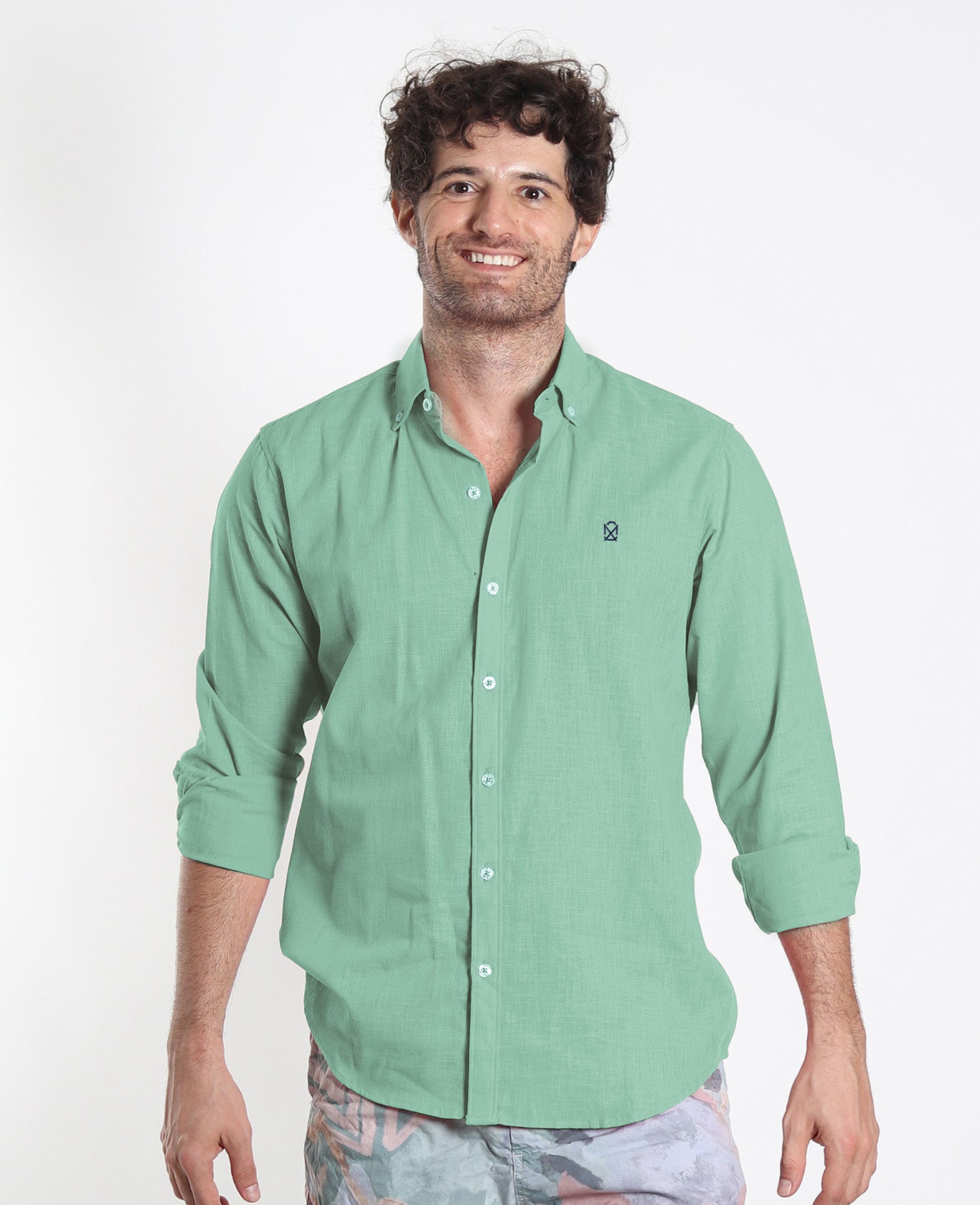 Camisa Lino Verde