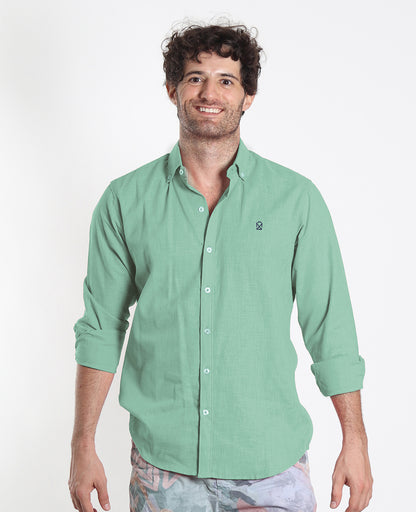 Camisa Lino Verde