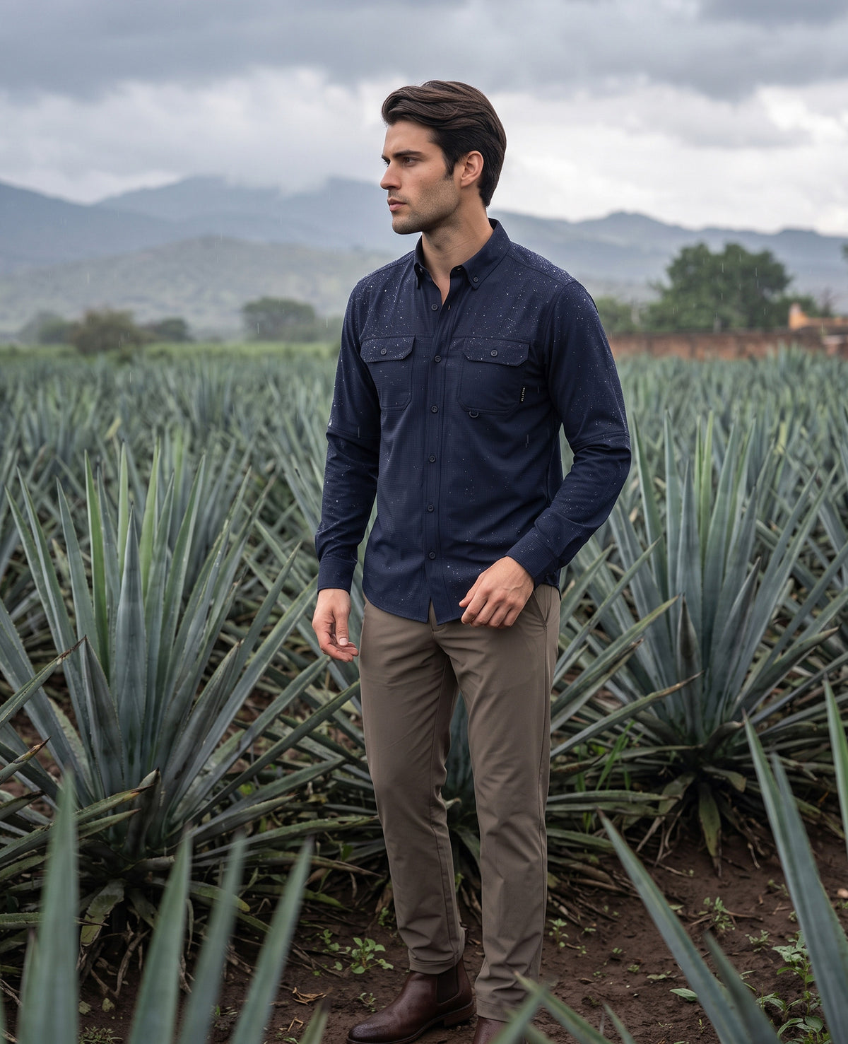 Camisa Outdoor Marino