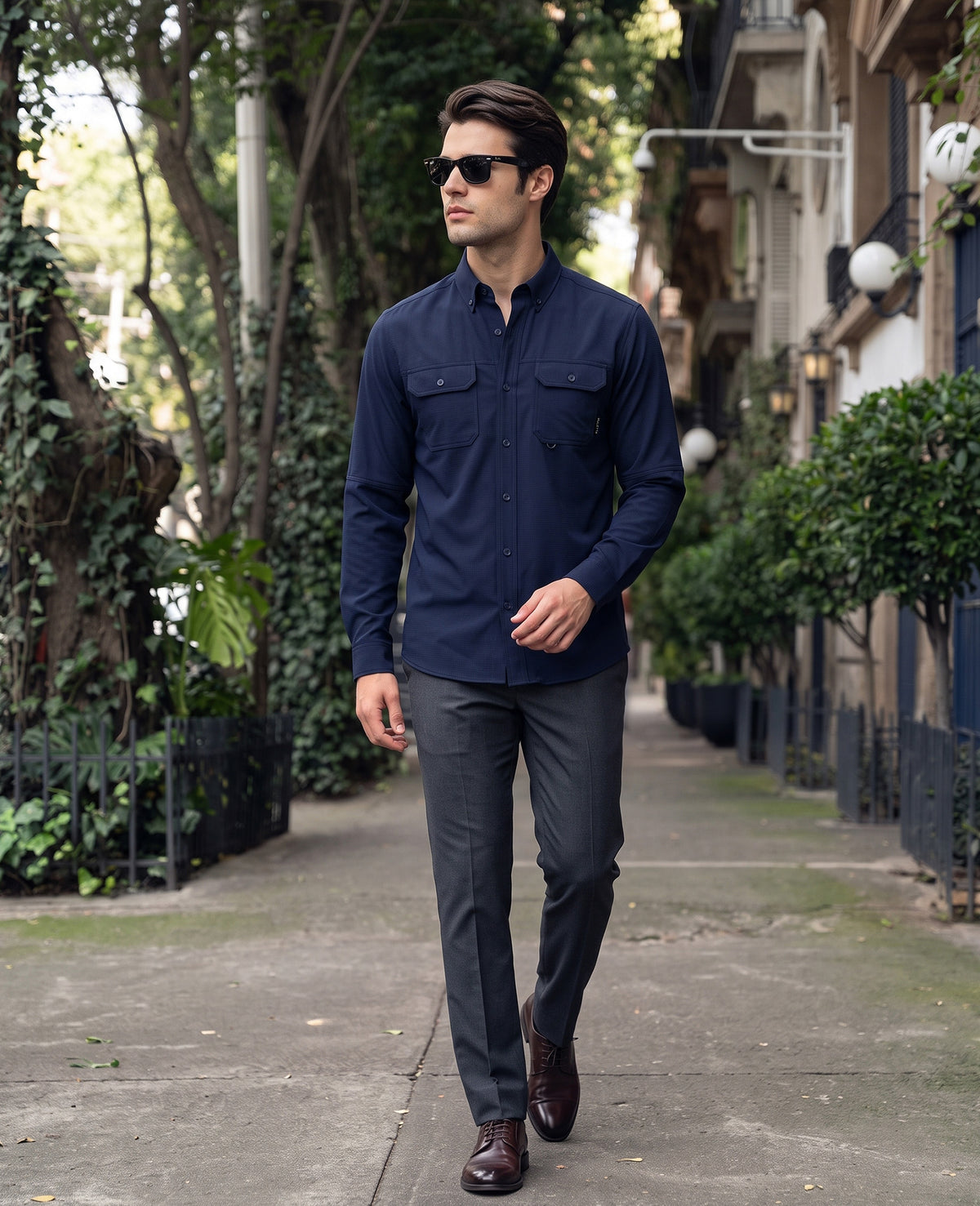 Camisa Outdoor Marino