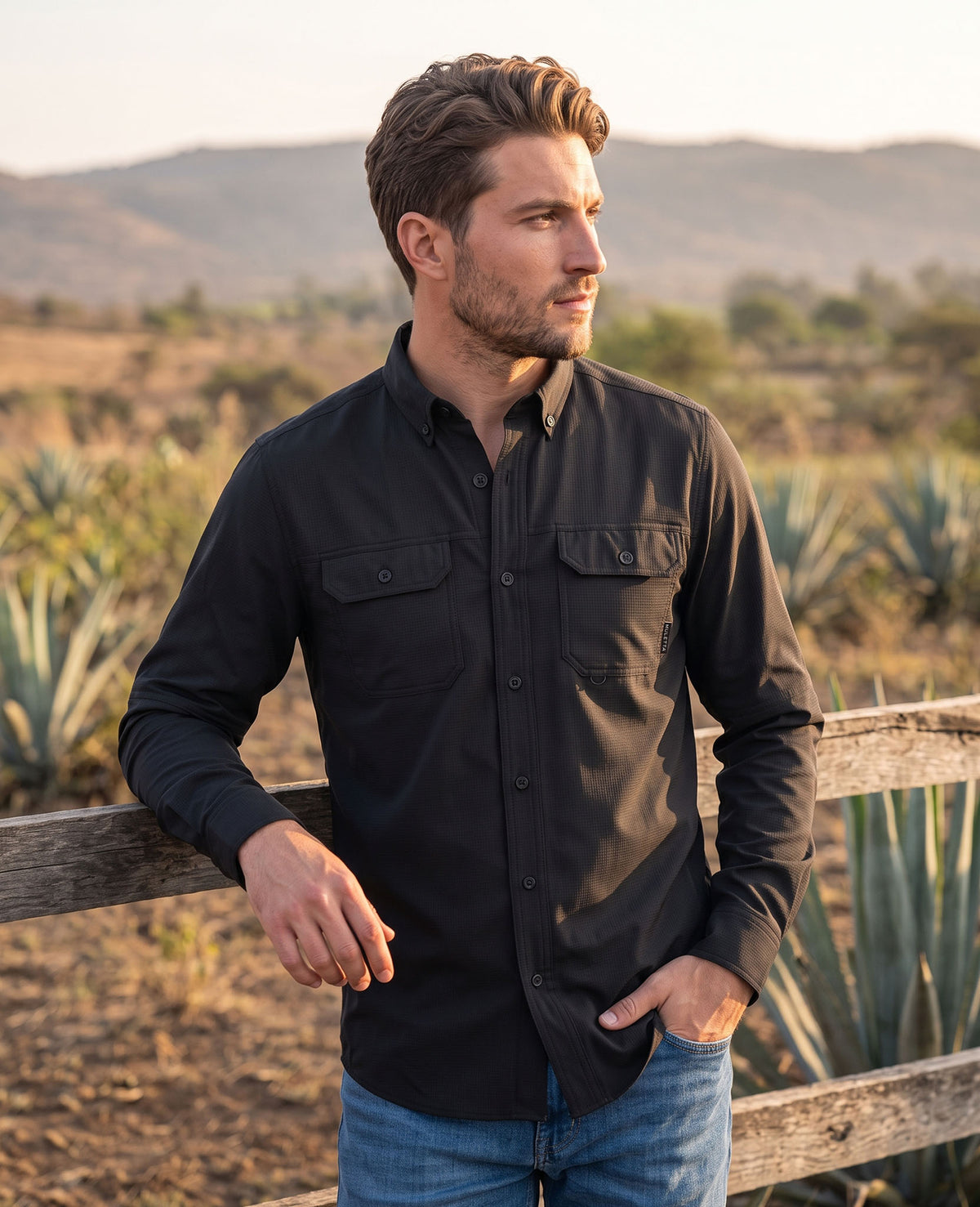 Camisa Outdoor Negra