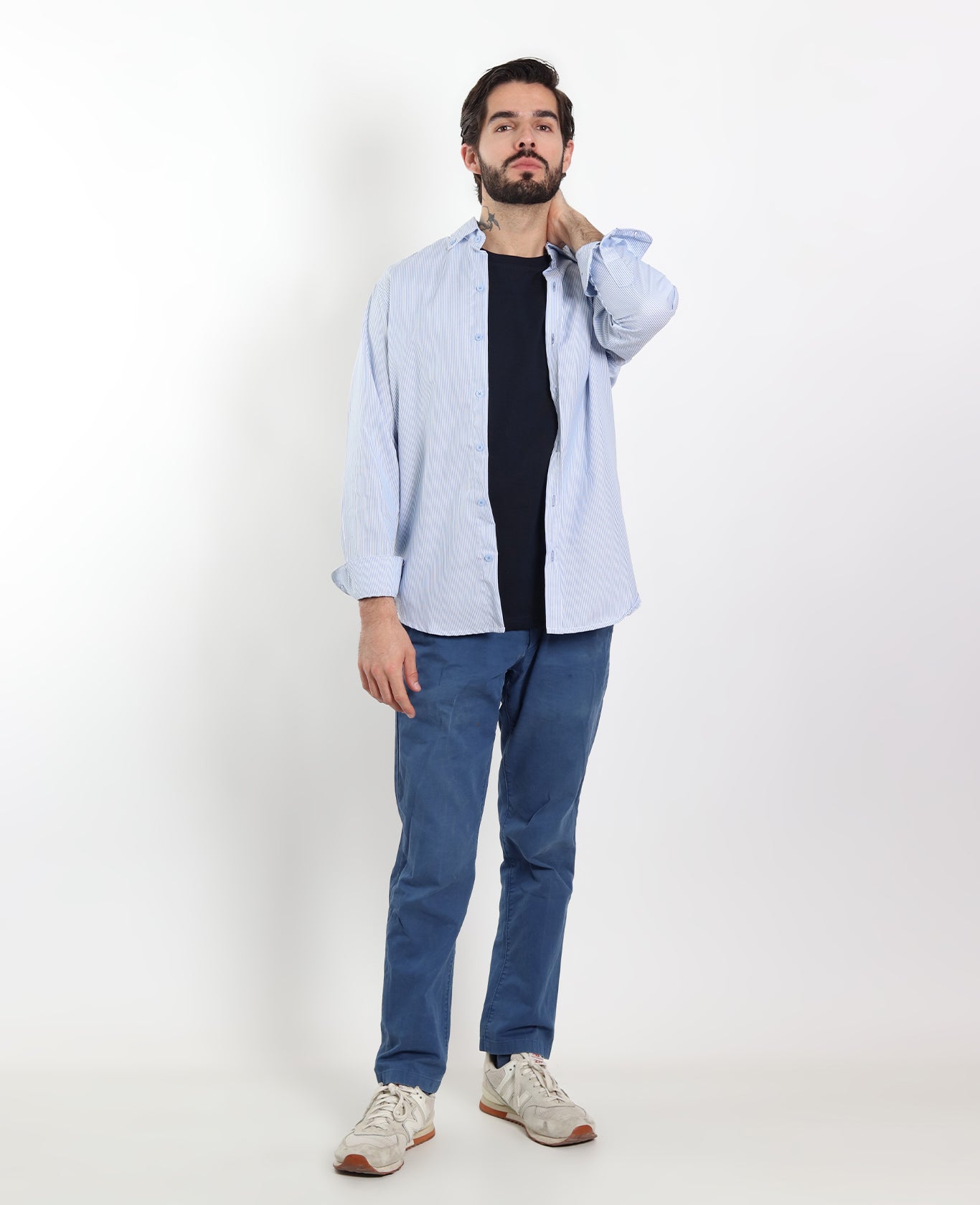Camisas Rayas Azules Chicas