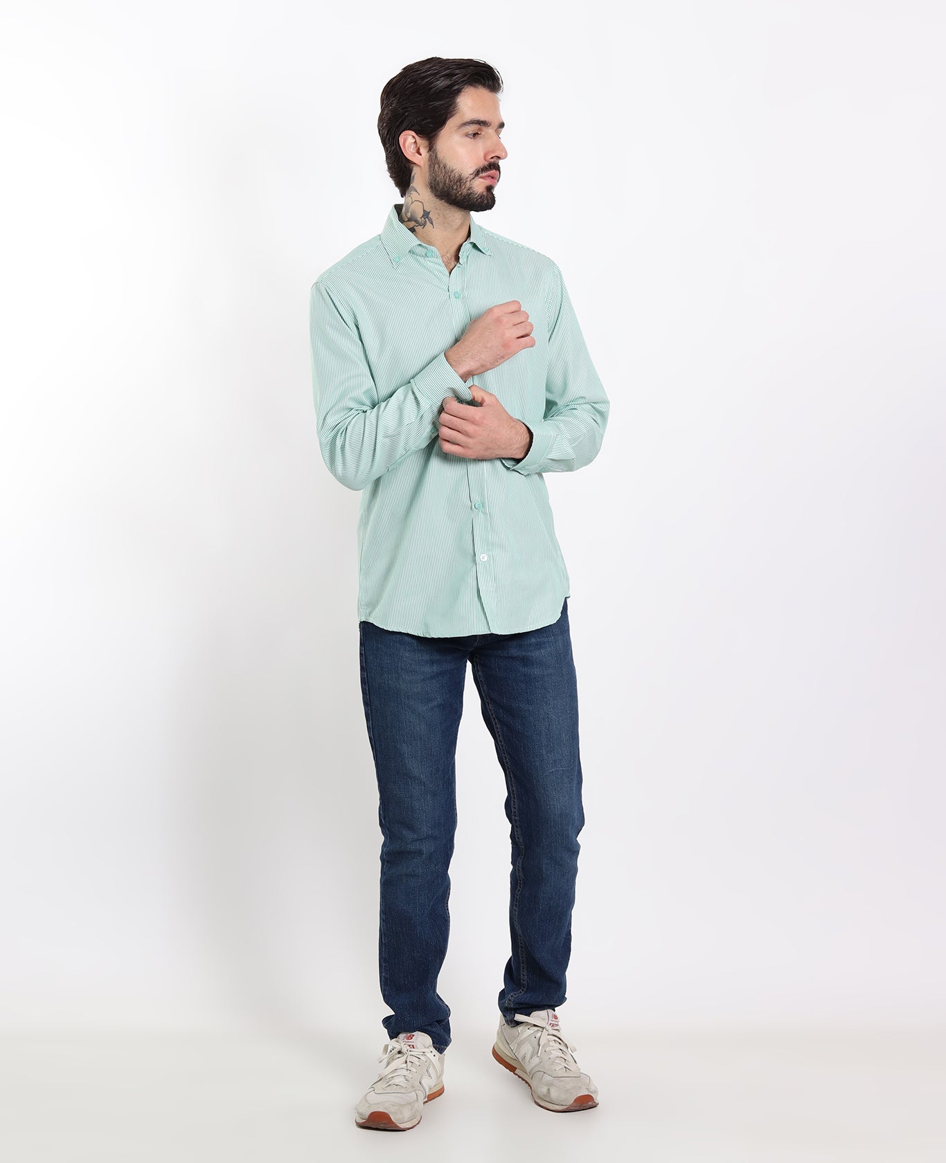 Camisa Rayas Verdes Chicas