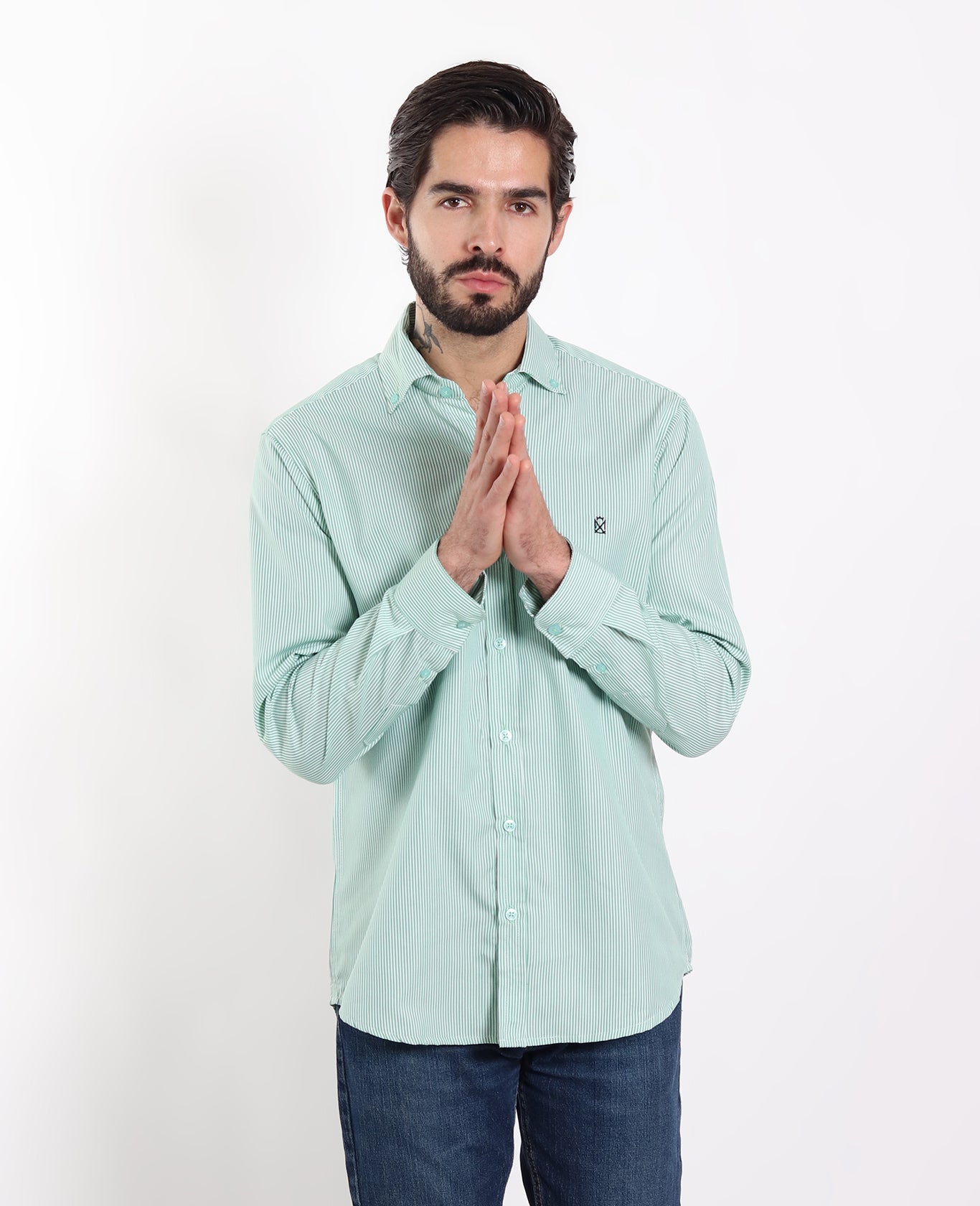 Camisa Rayas Verdes Chicas