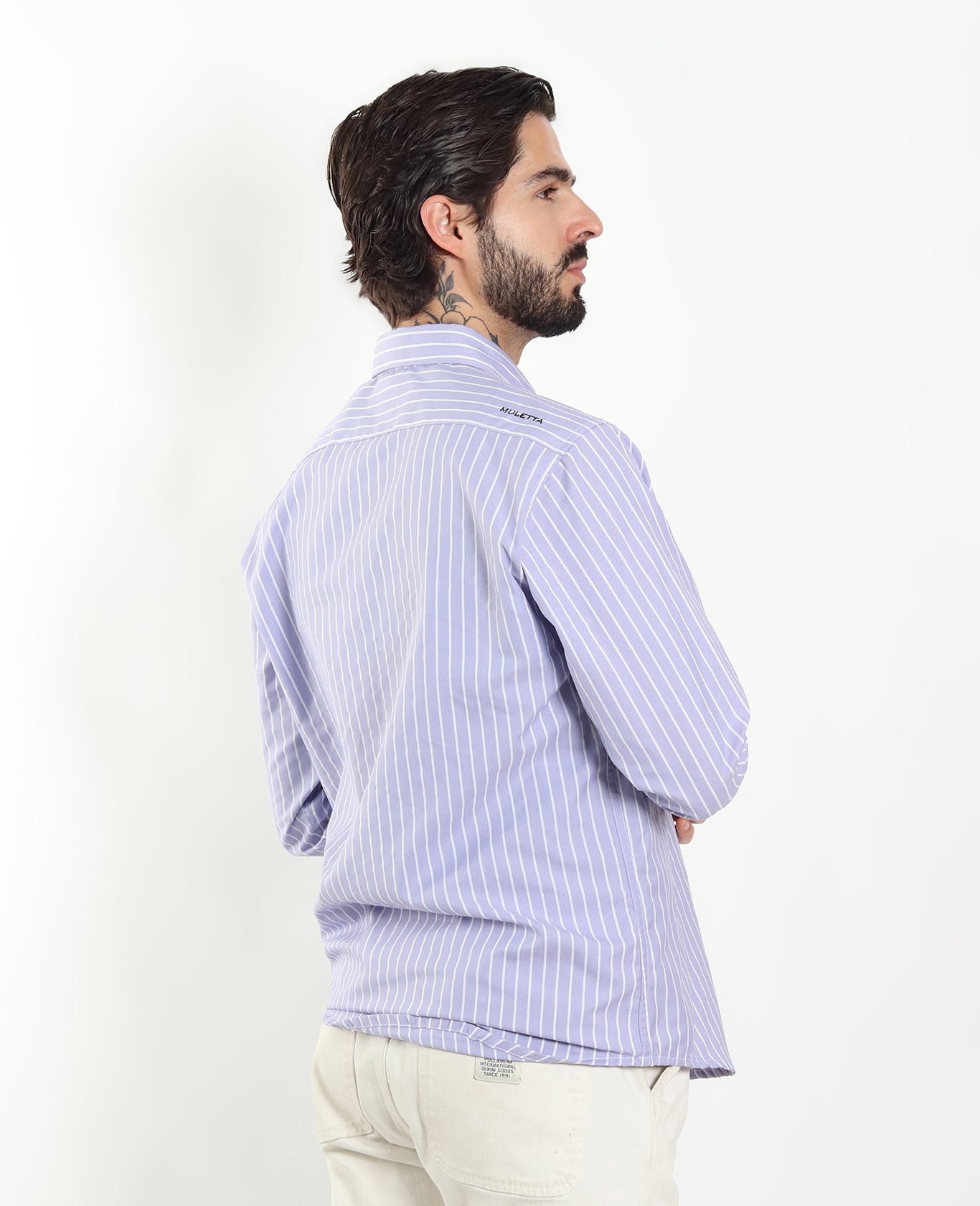Camisa Rayas Lila