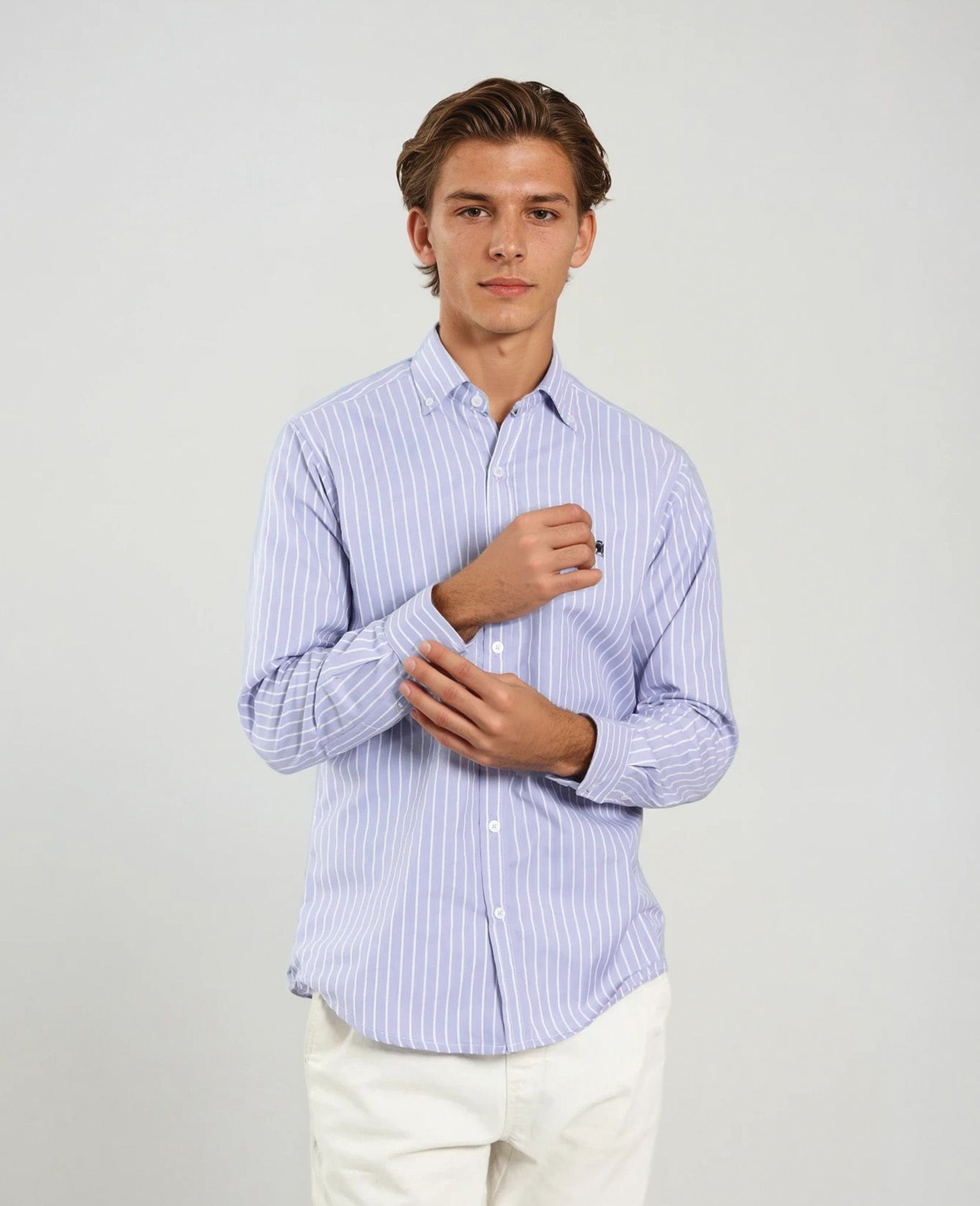 Camisa Rayas Lila