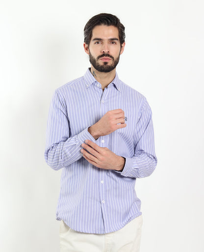 Camisa Rayas Lila