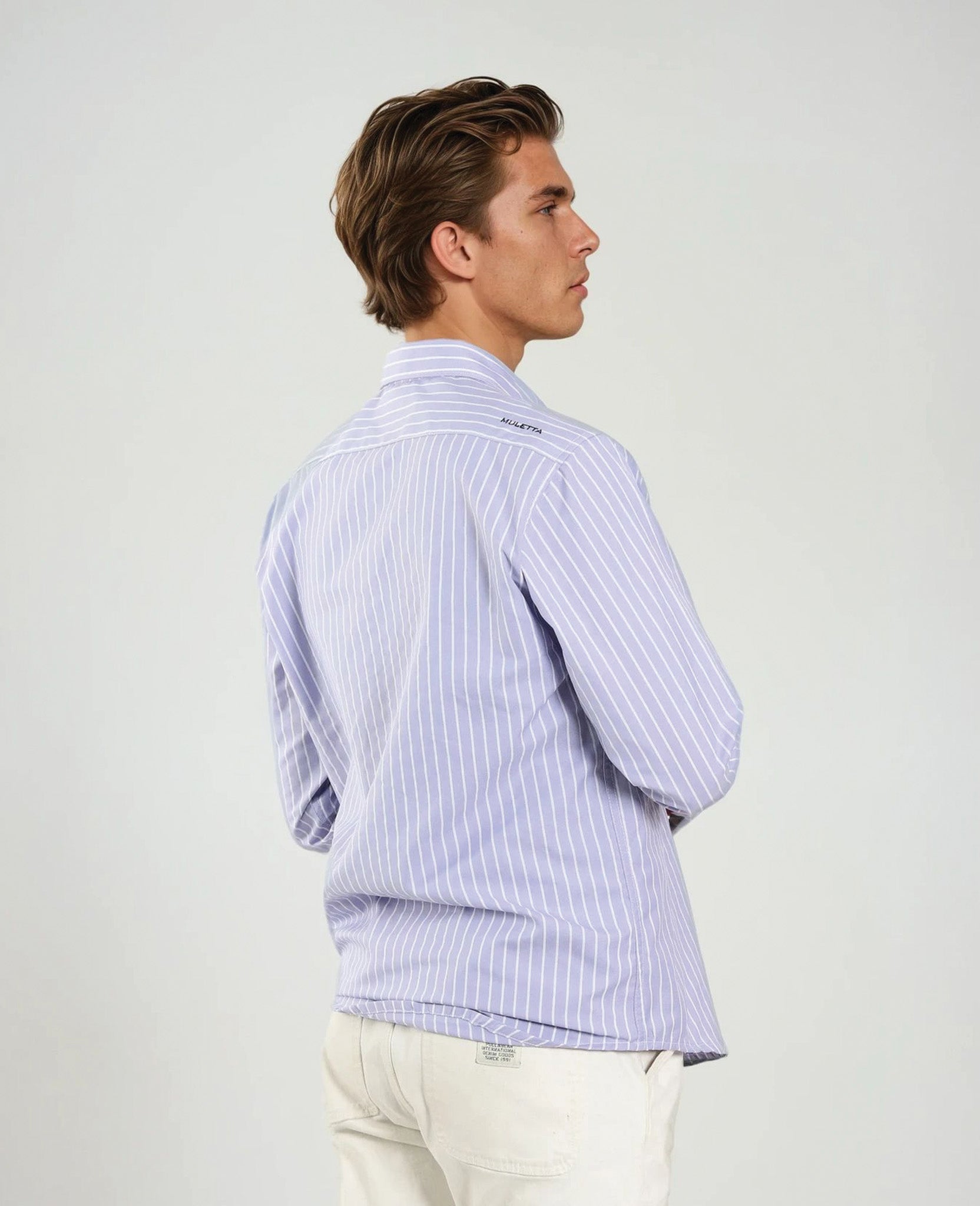Camisa Rayas Lila