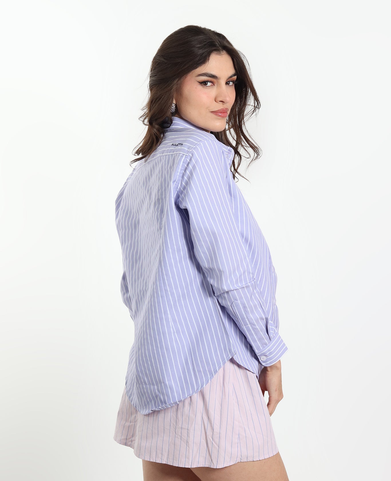 Camisa Rayas Lila
