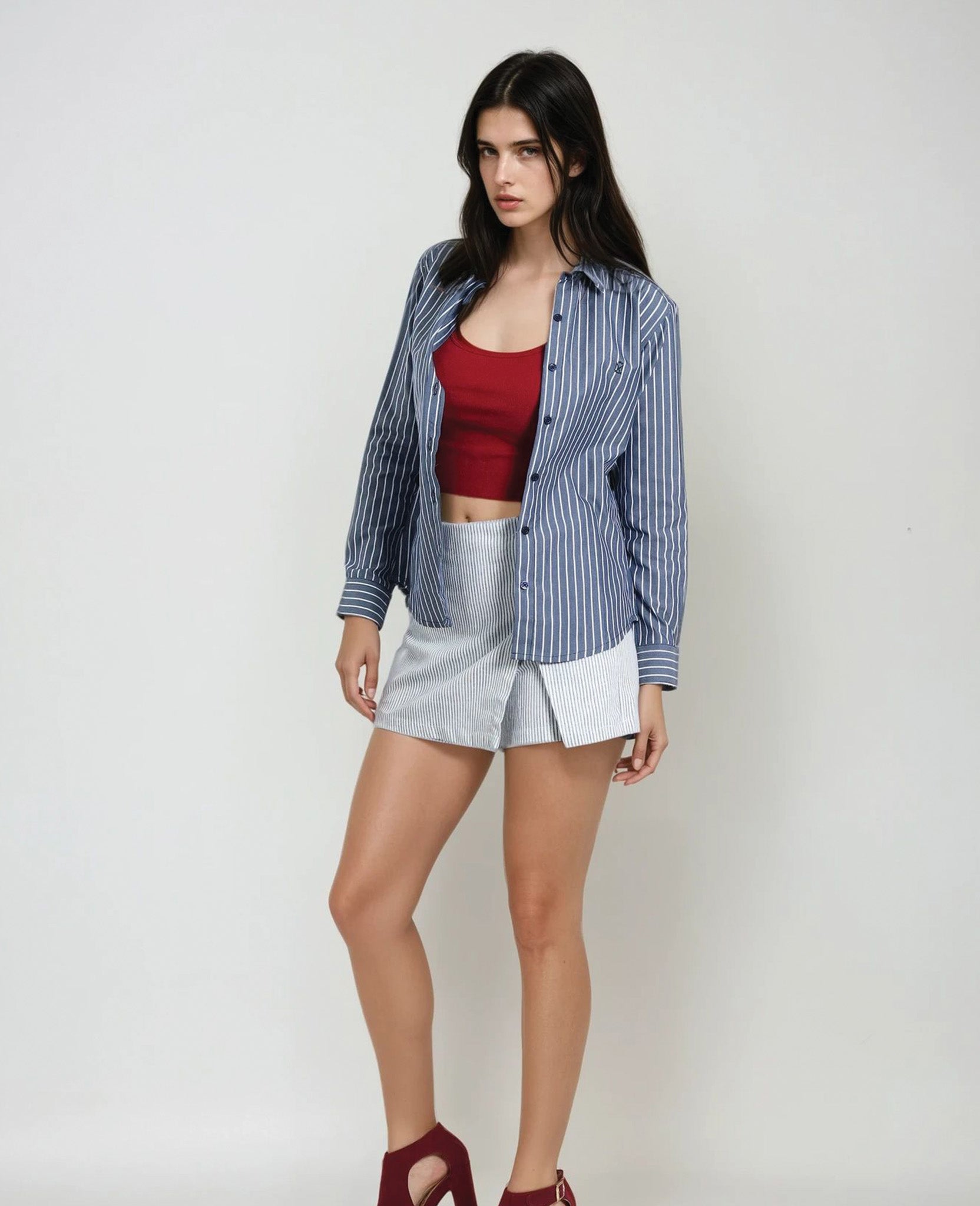 Camisa Rayas Marino