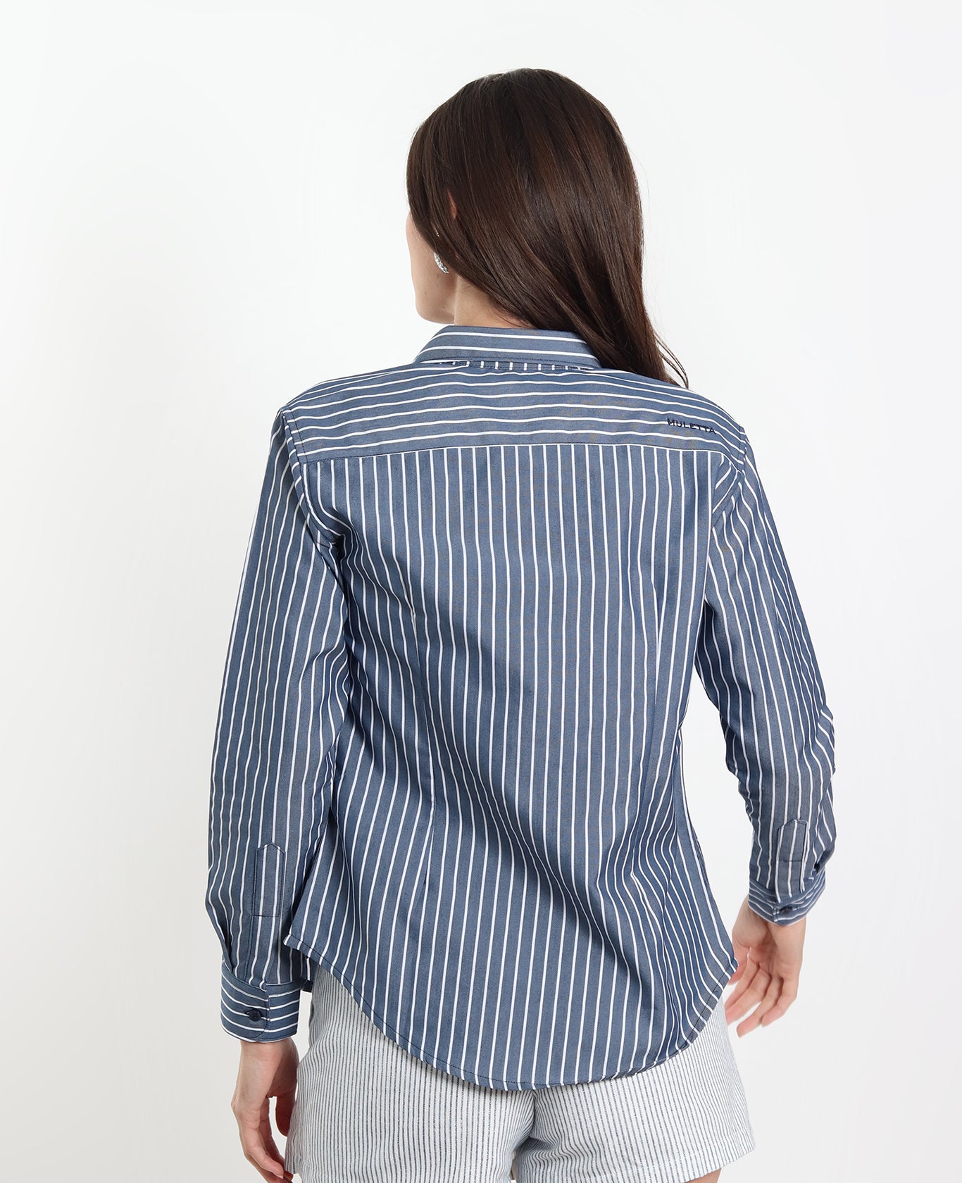 Camisa Rayas Marino